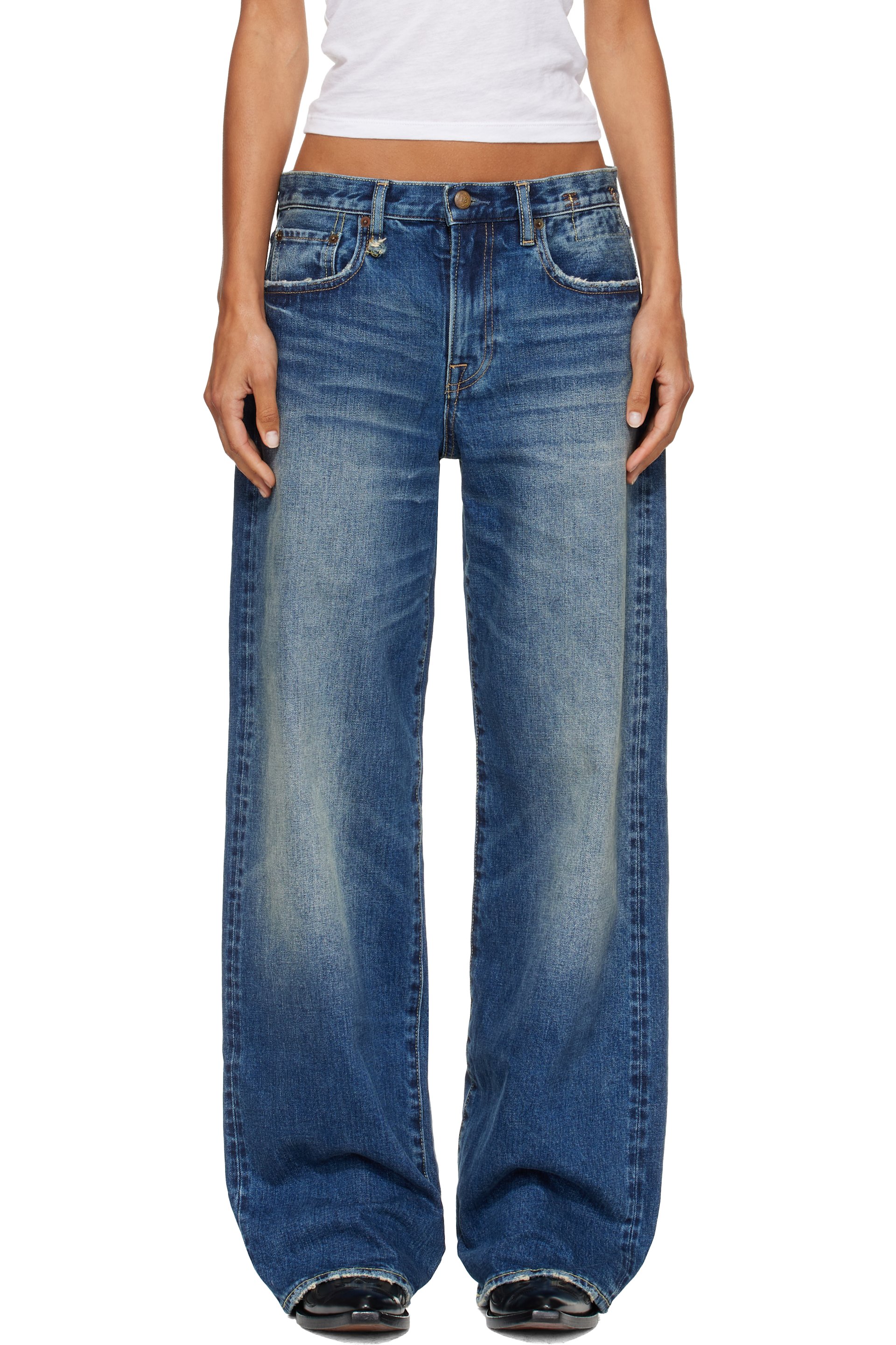 R13 - Blue D'Arcy Loose Jeans