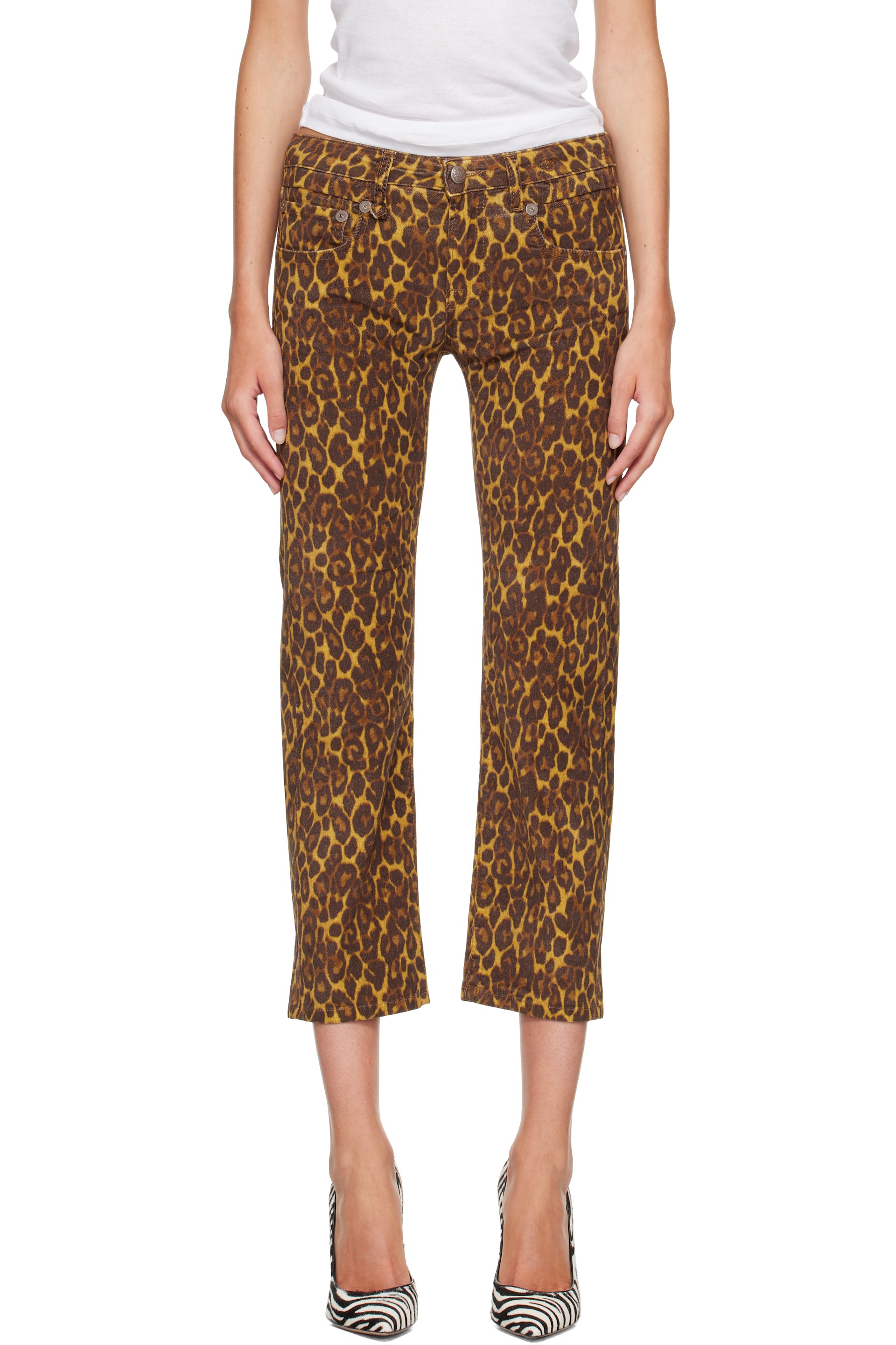 R13 - Brown Boy Straight Jeans