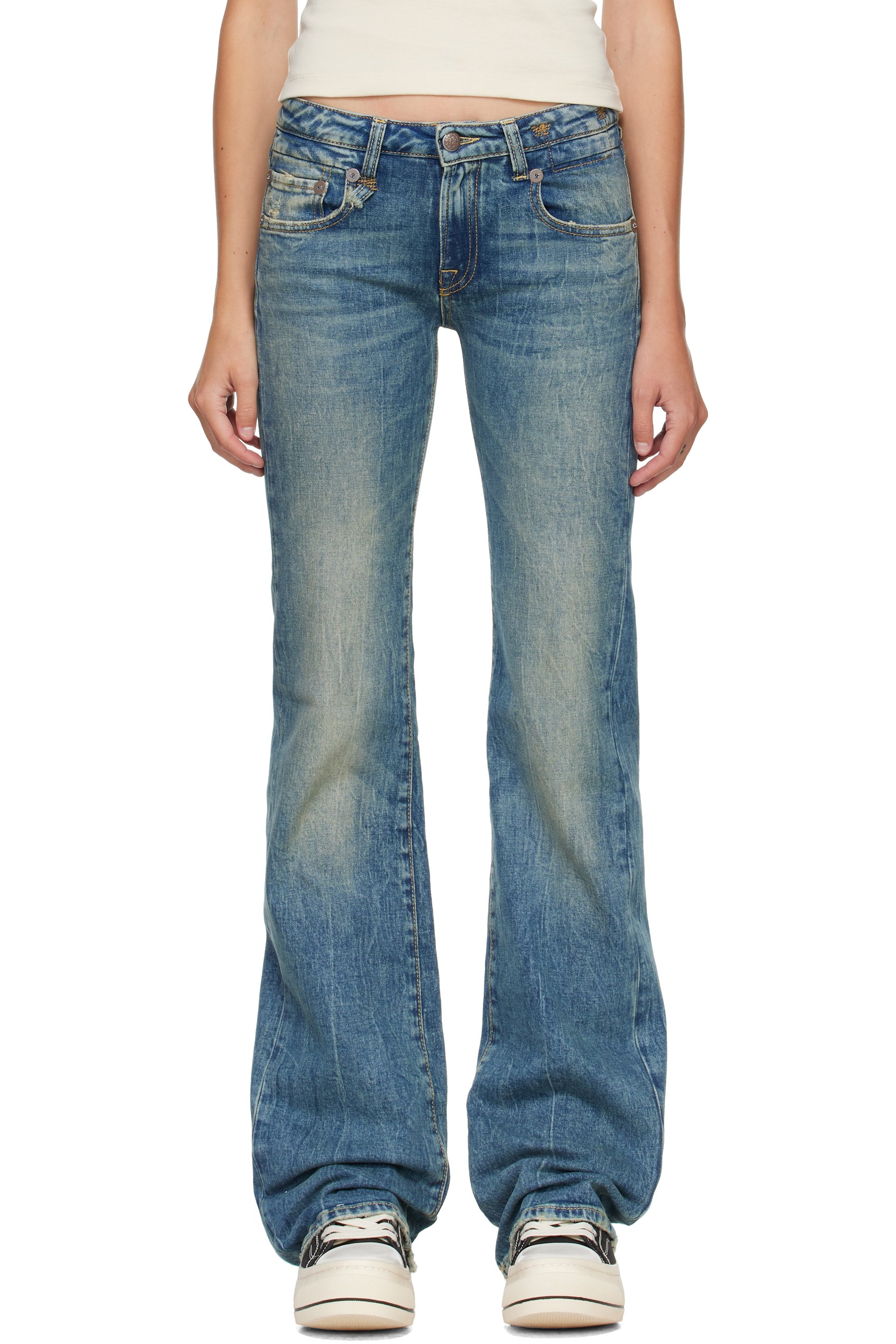 R13 - Blue Flare Boy Jeans