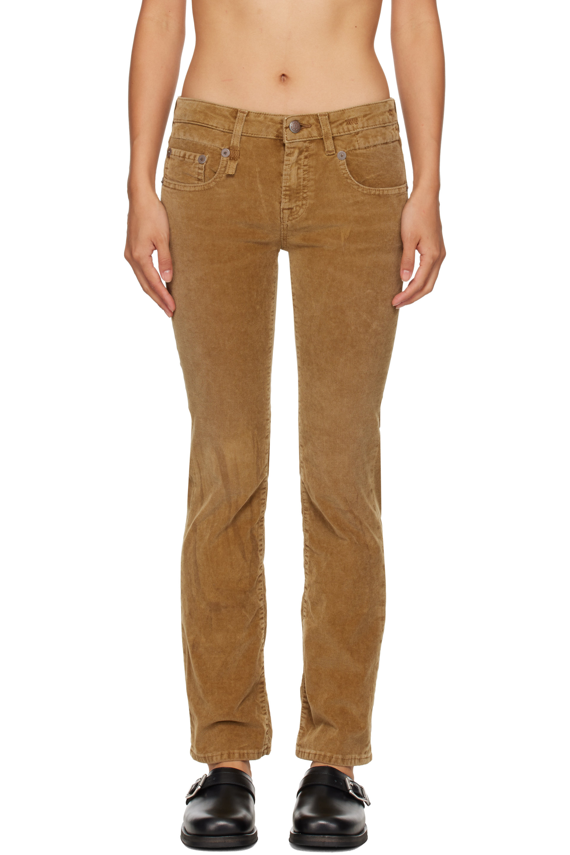 R13 - Brown Boy Kick Trousers
