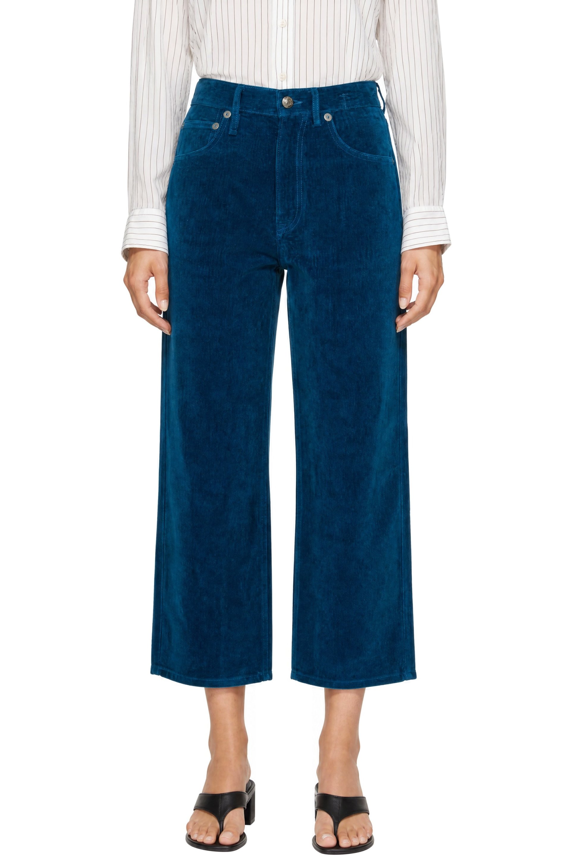 R13 - Blue Velvet X-Boyfriend Trousers