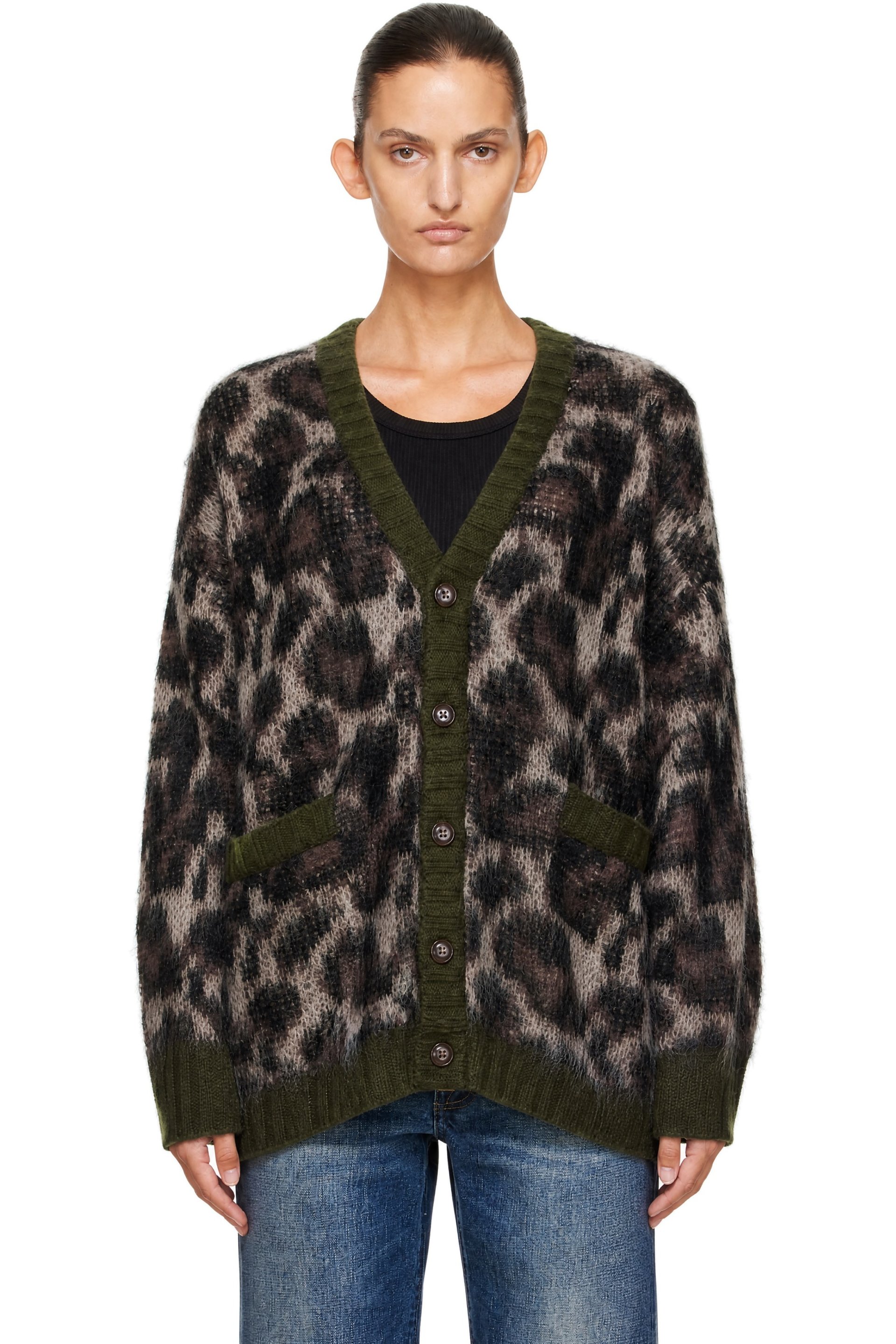 R13 - Brown Oversized Cardigan