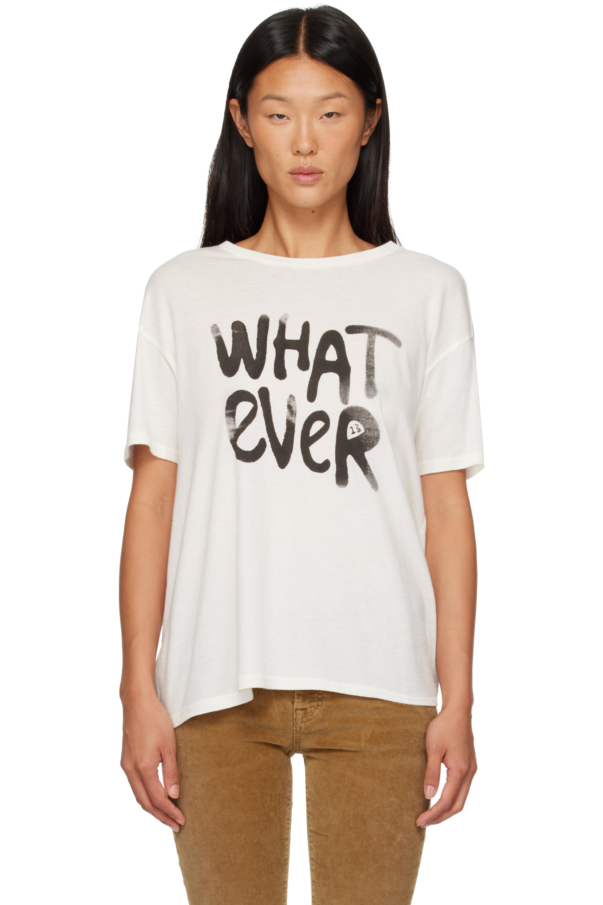 R13 - Off-White 'Whatever' Relaxed T-shirt