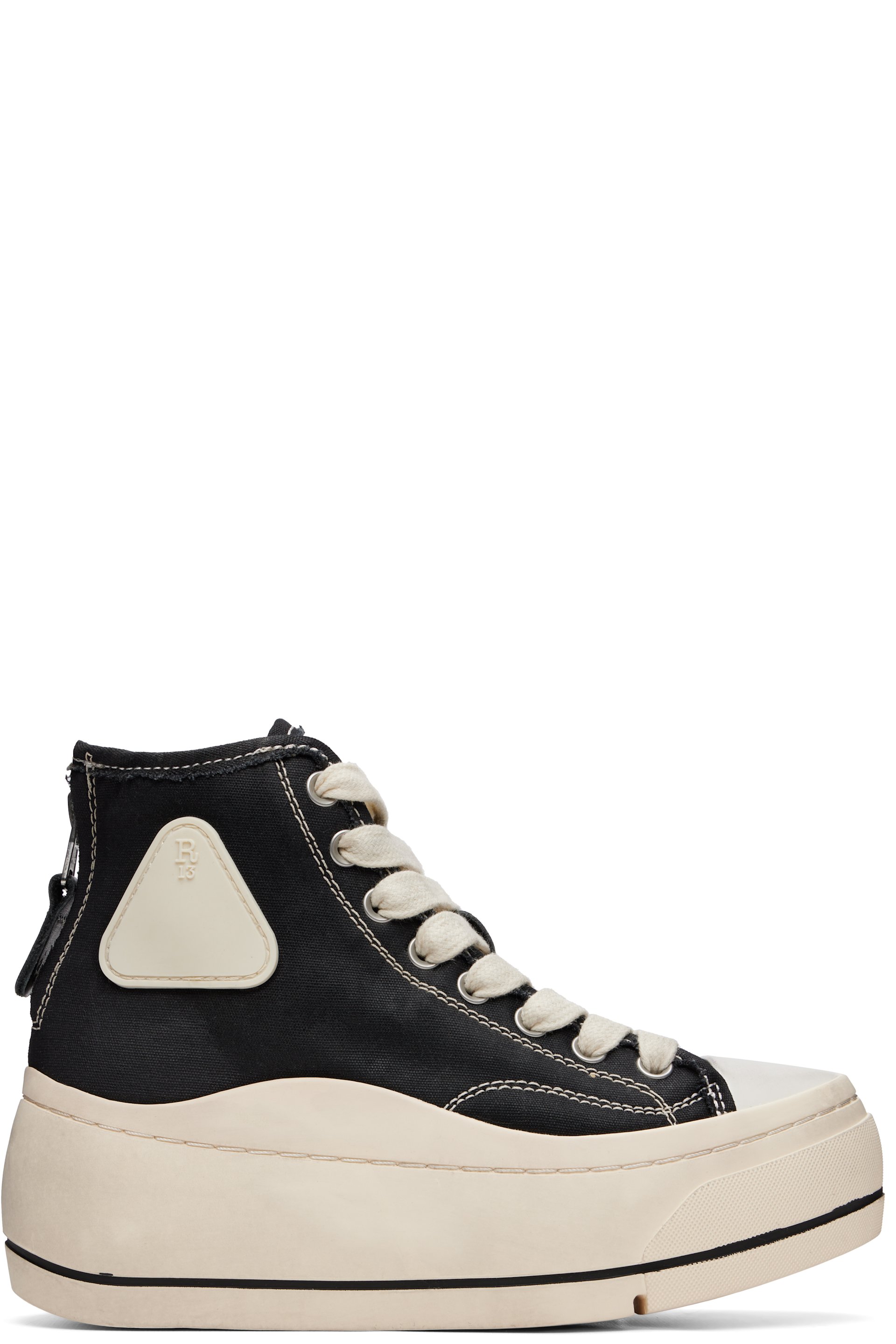 R13 - Black Kurt High Top Sneakers