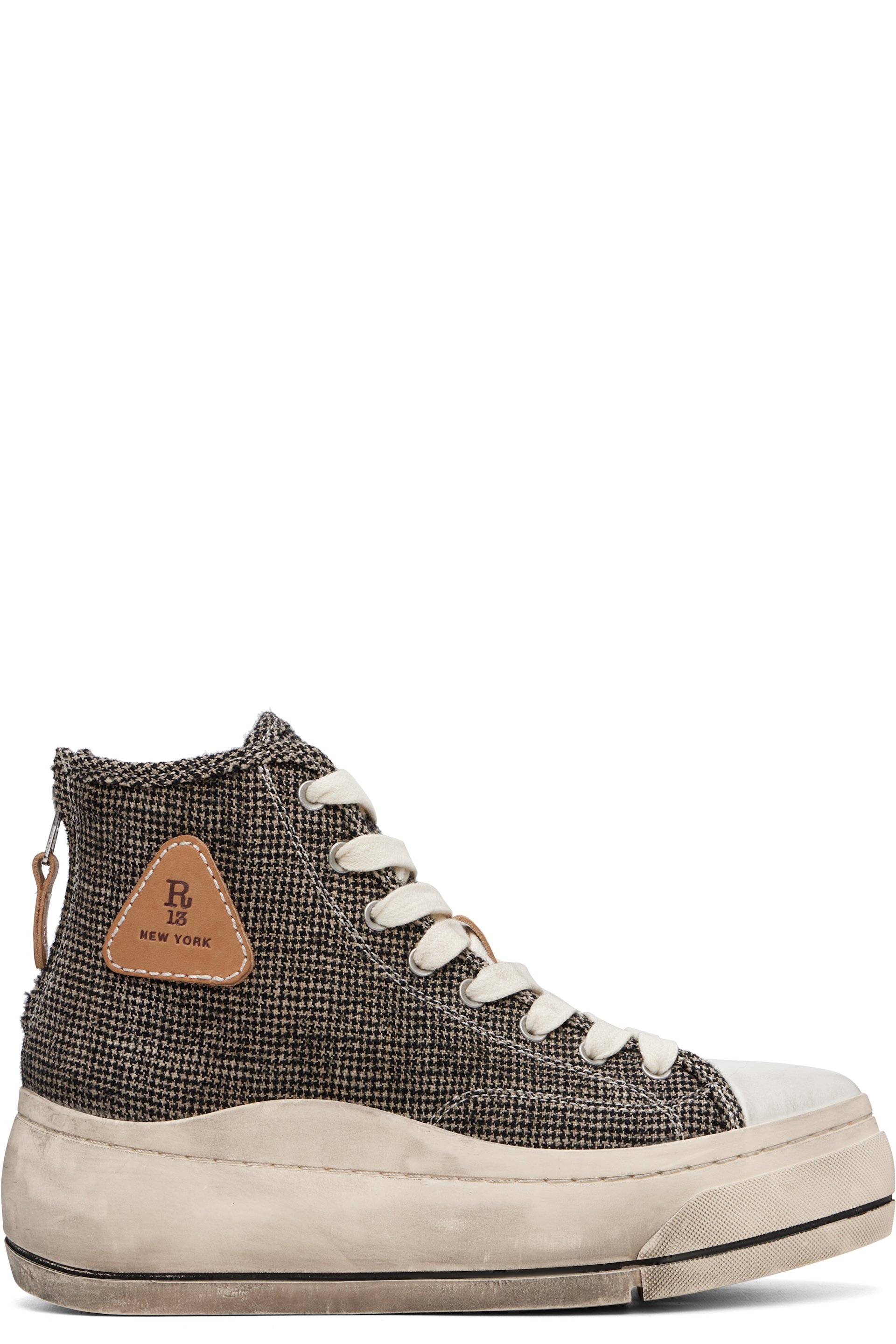 R13 - Khaki Kurt High Top Sneakers