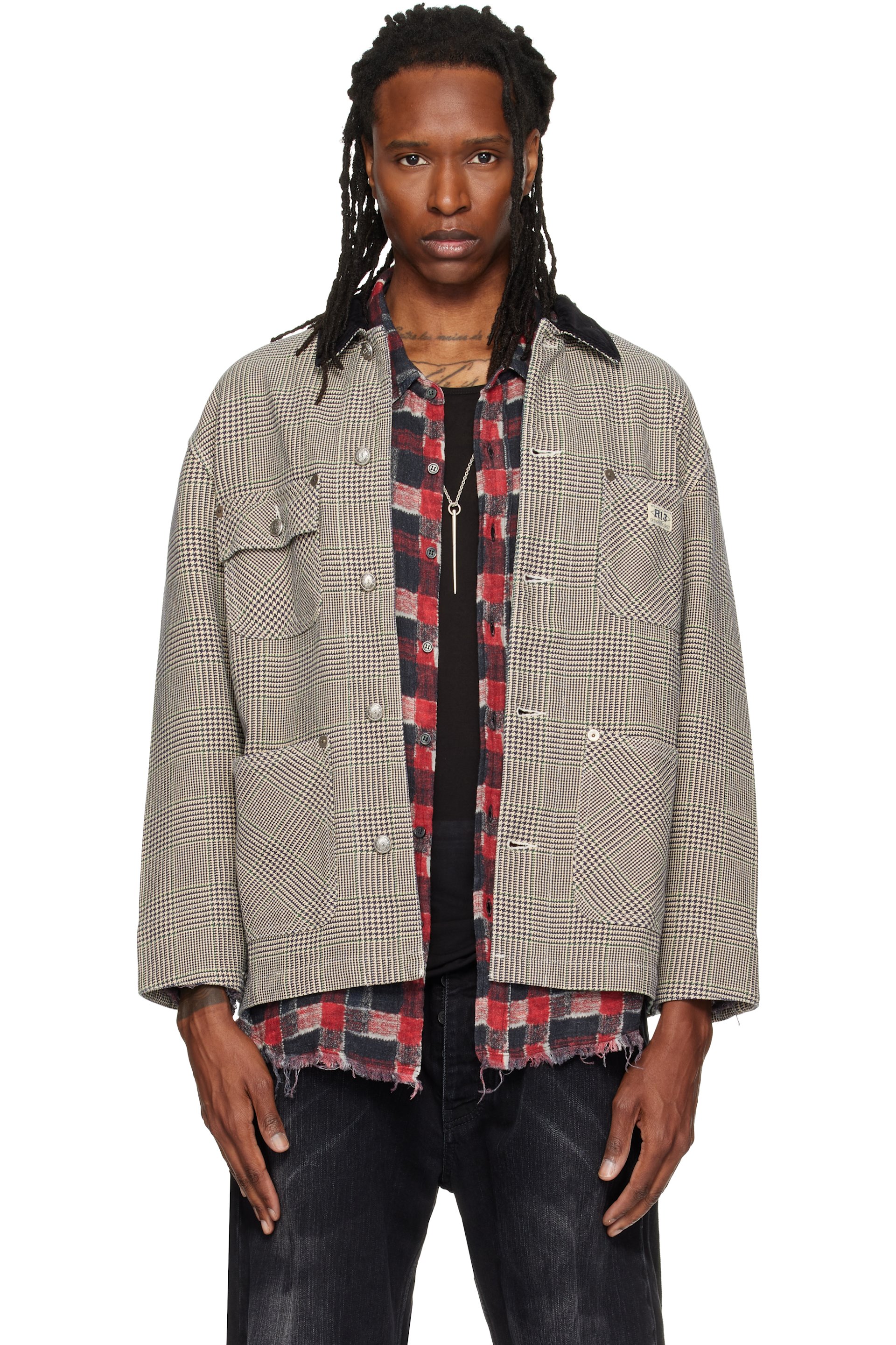 R13 - Gray Relaxed Chore Jacket
