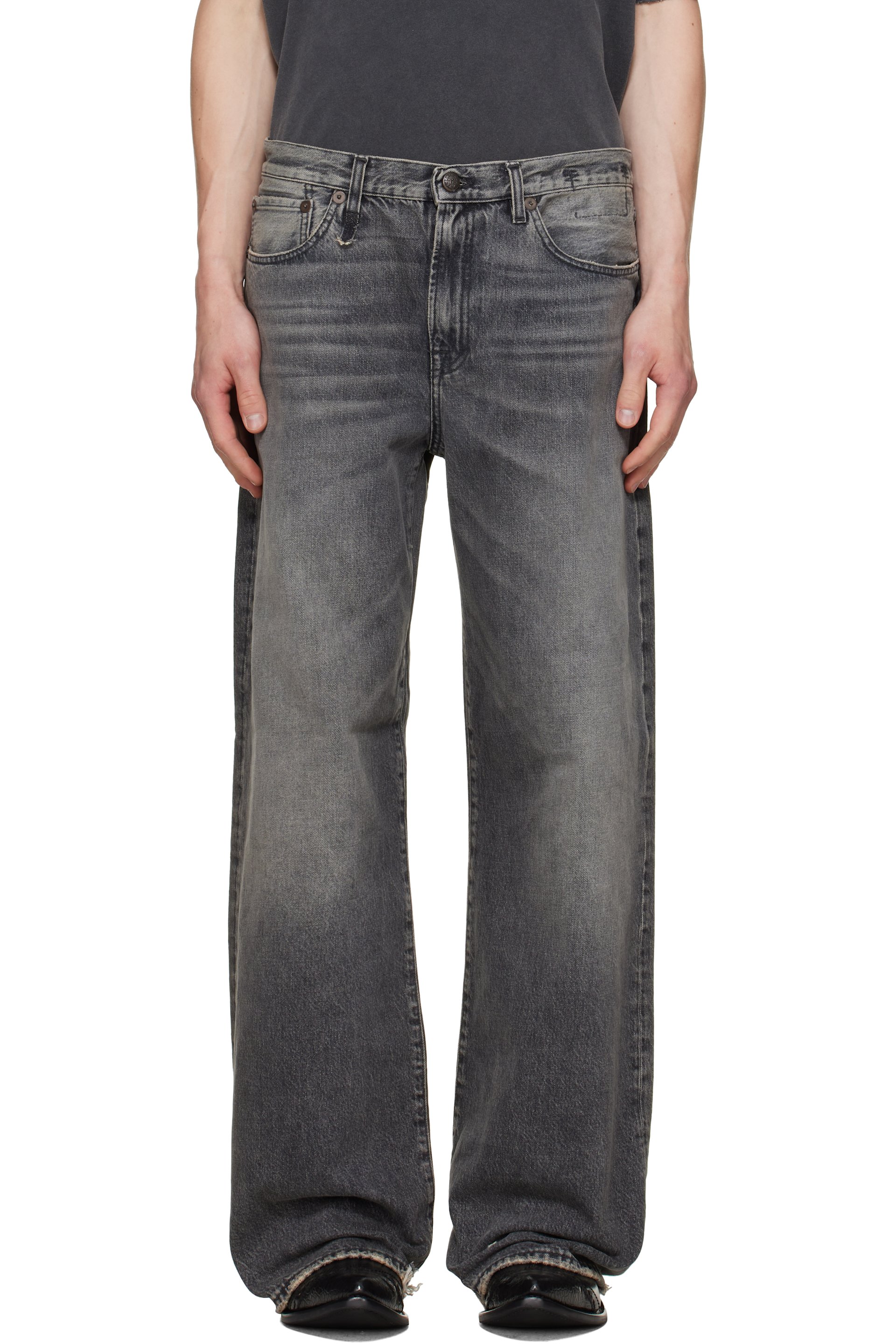 R13 - Gray D'Arcy Loose Jeans