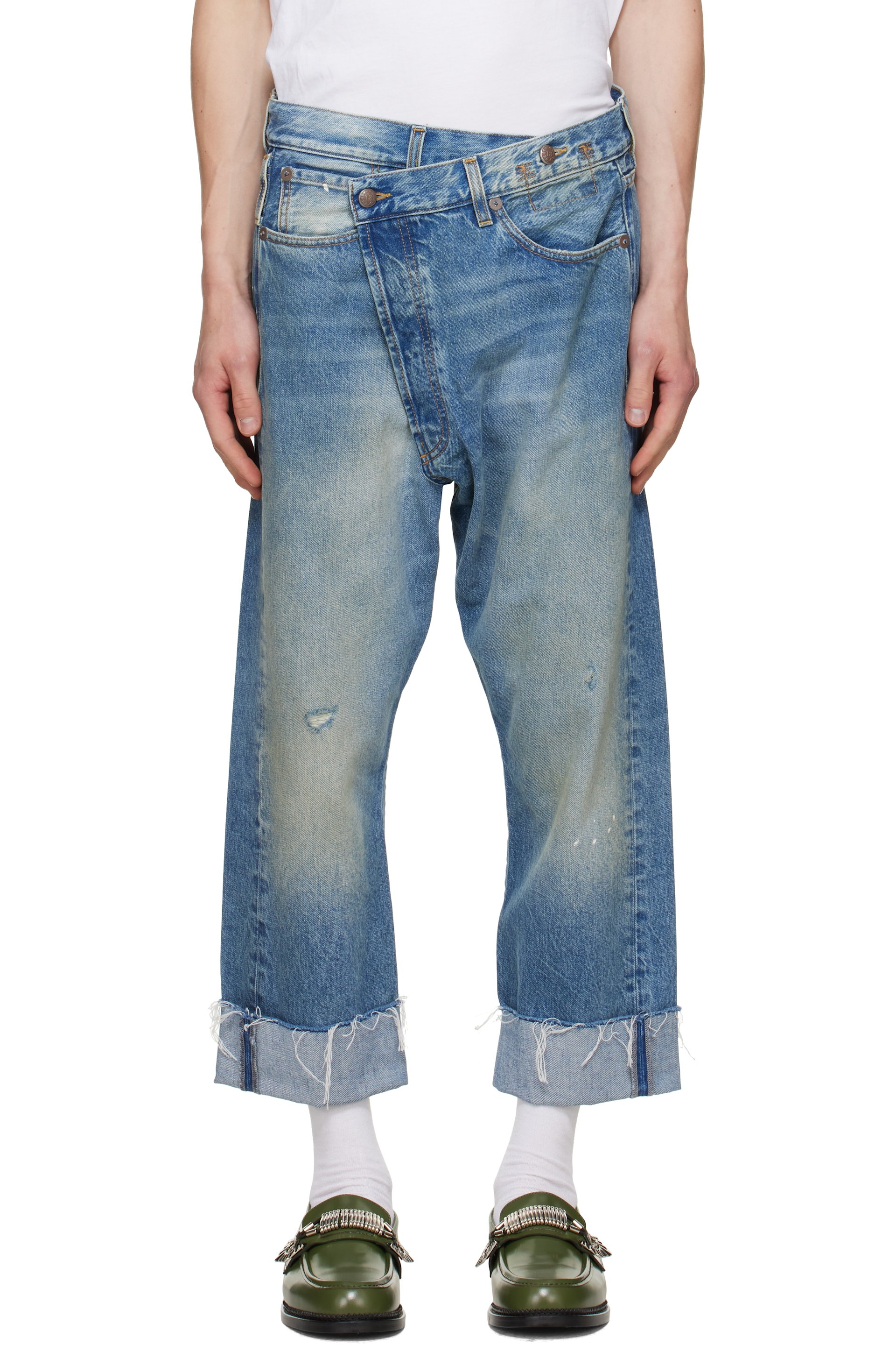 R13 - Blue Crossover Jeans