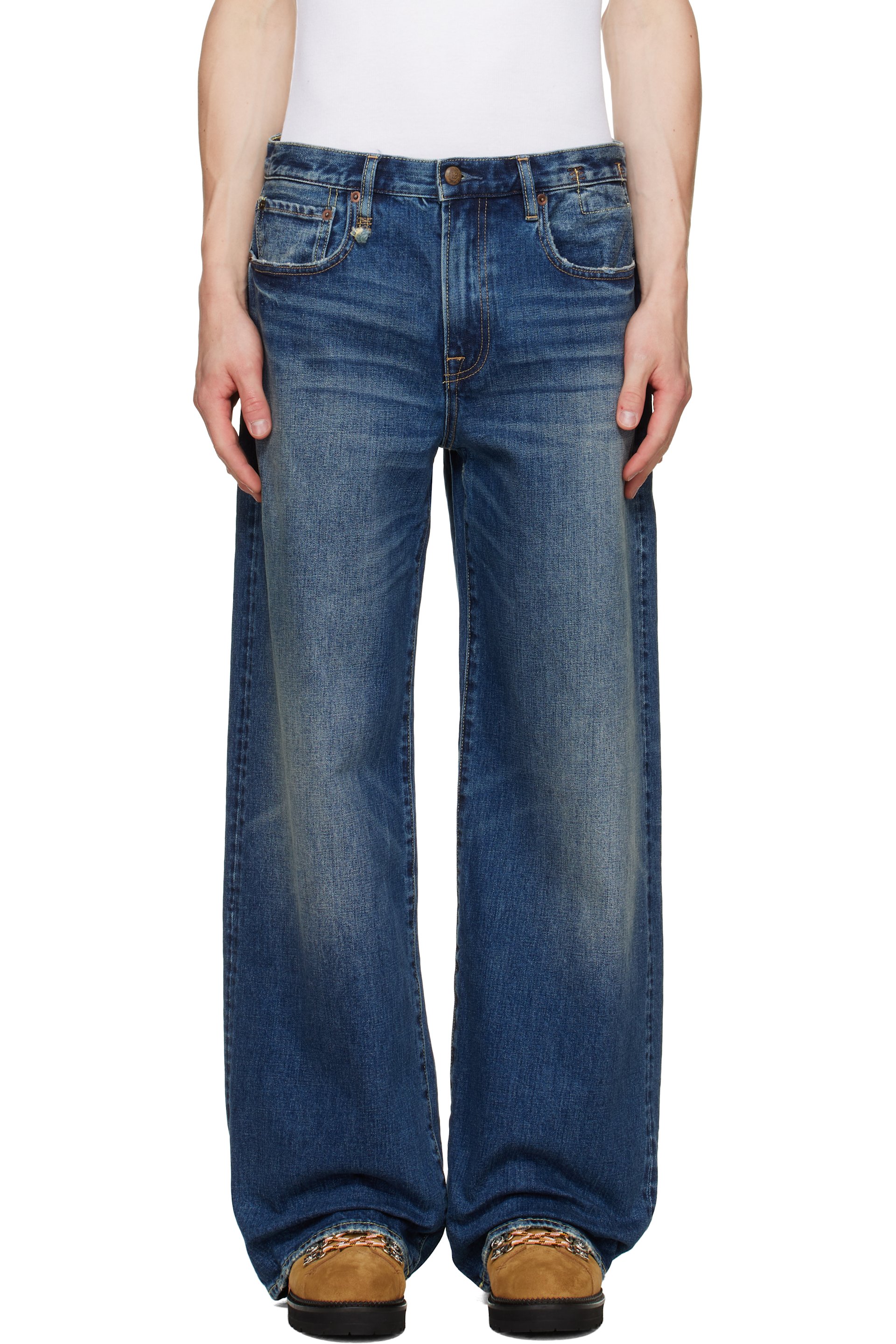 R13 - Blue D'Arcy Loose Jeans