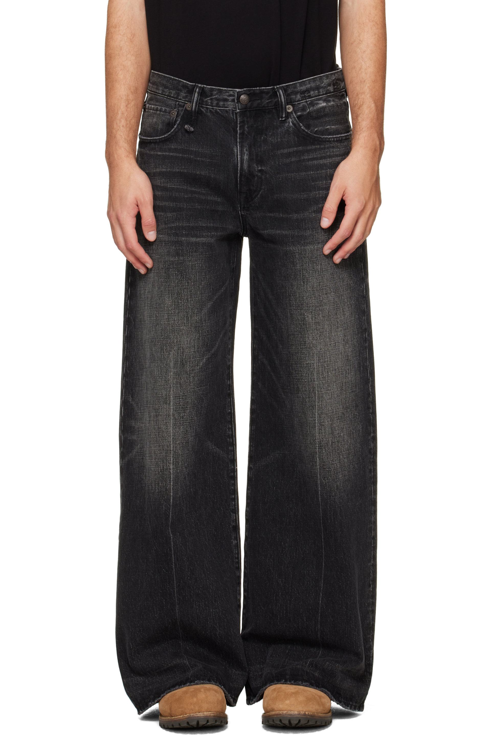 R13 - Black D'Arcy Flare Jeans
