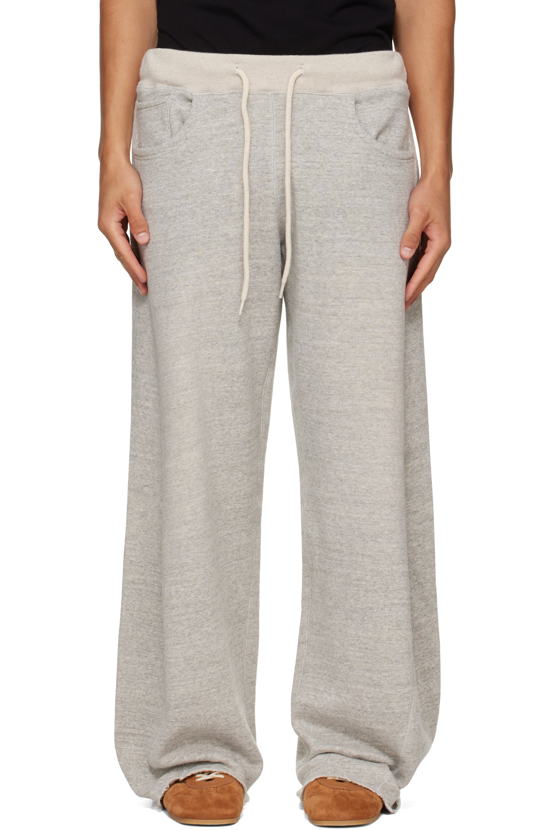 R13 - Gray Relaxed Darted Sweatpants