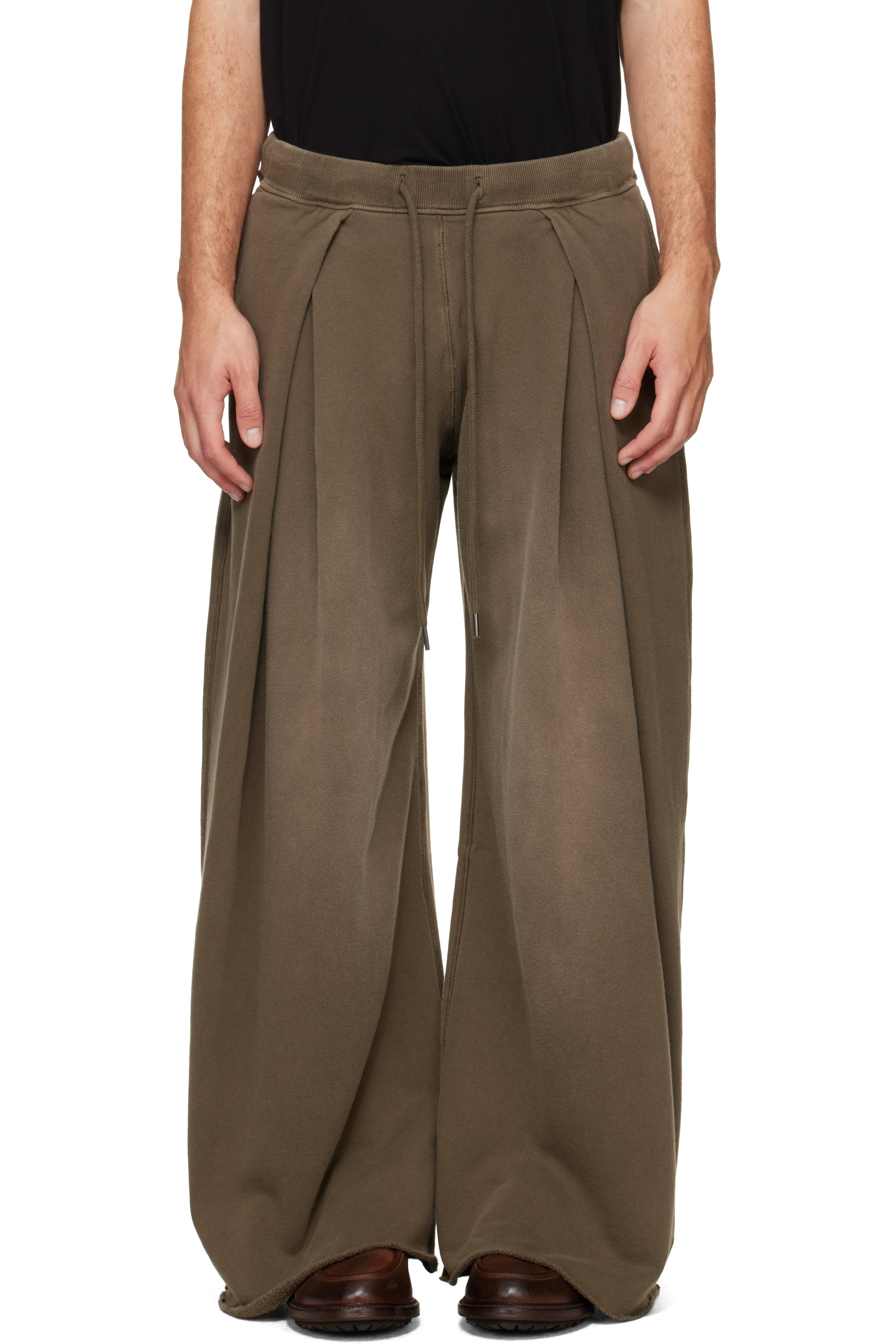 R13 - Khaki Foldover Sweatpants