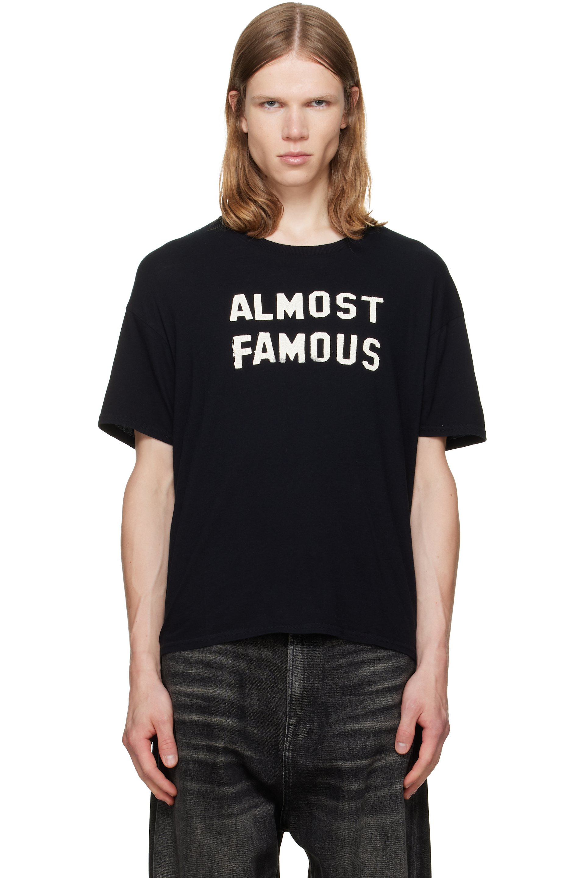 R13 - Black 'Almost Famous' Relaxed T-shirt