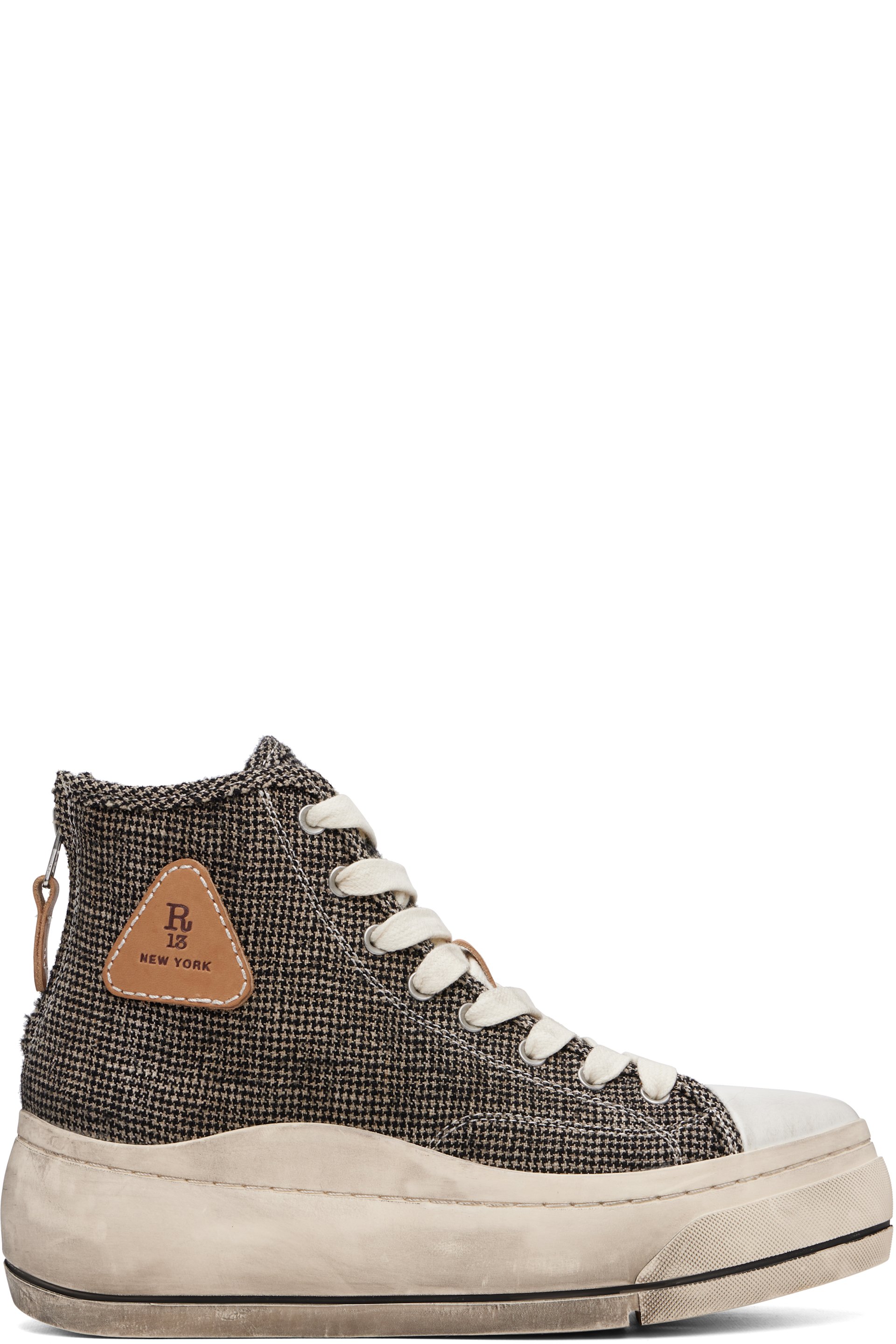 R13 - Khaki Kurt High Top Sneakers