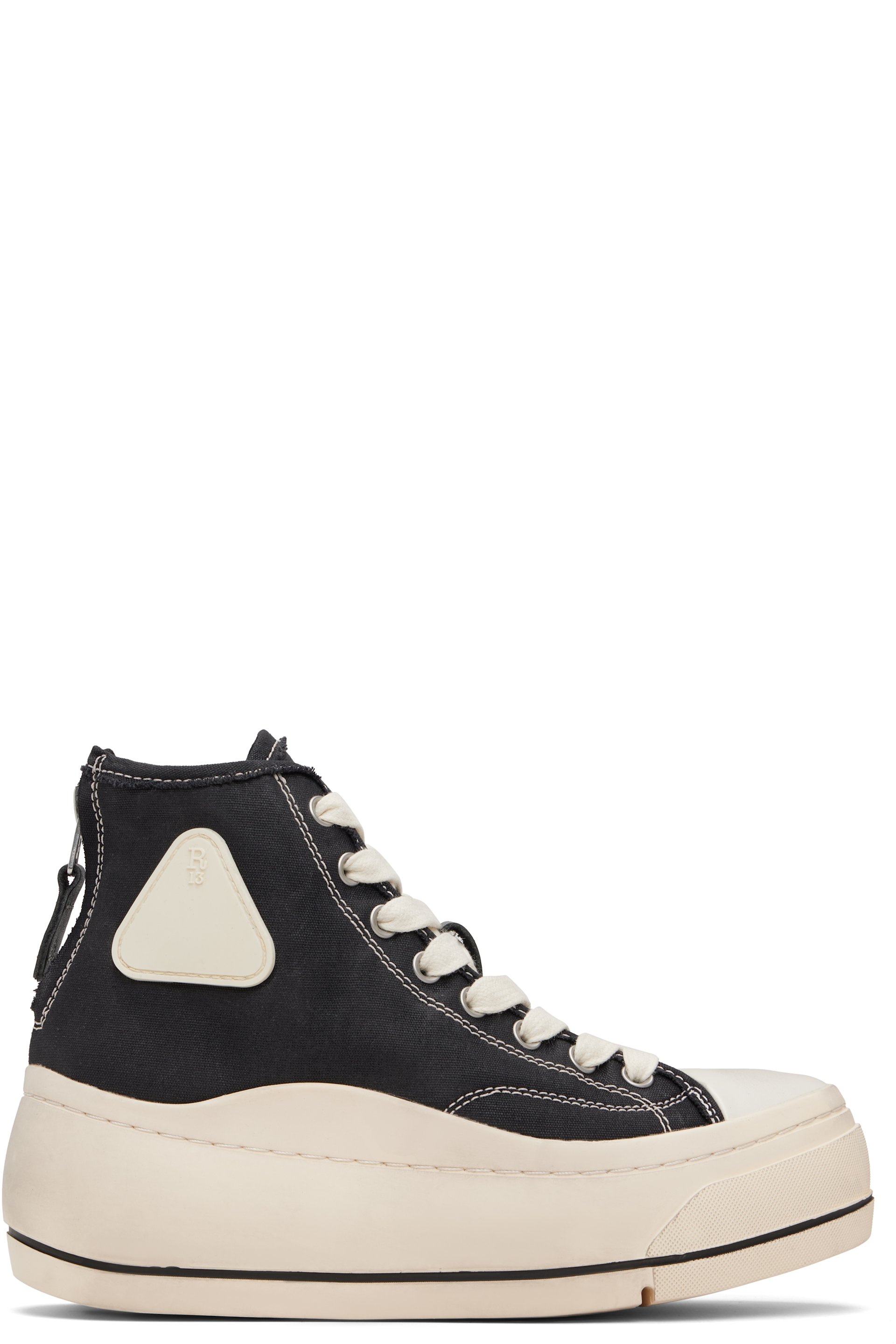 R13 - Black Kurt High Top Sneakers