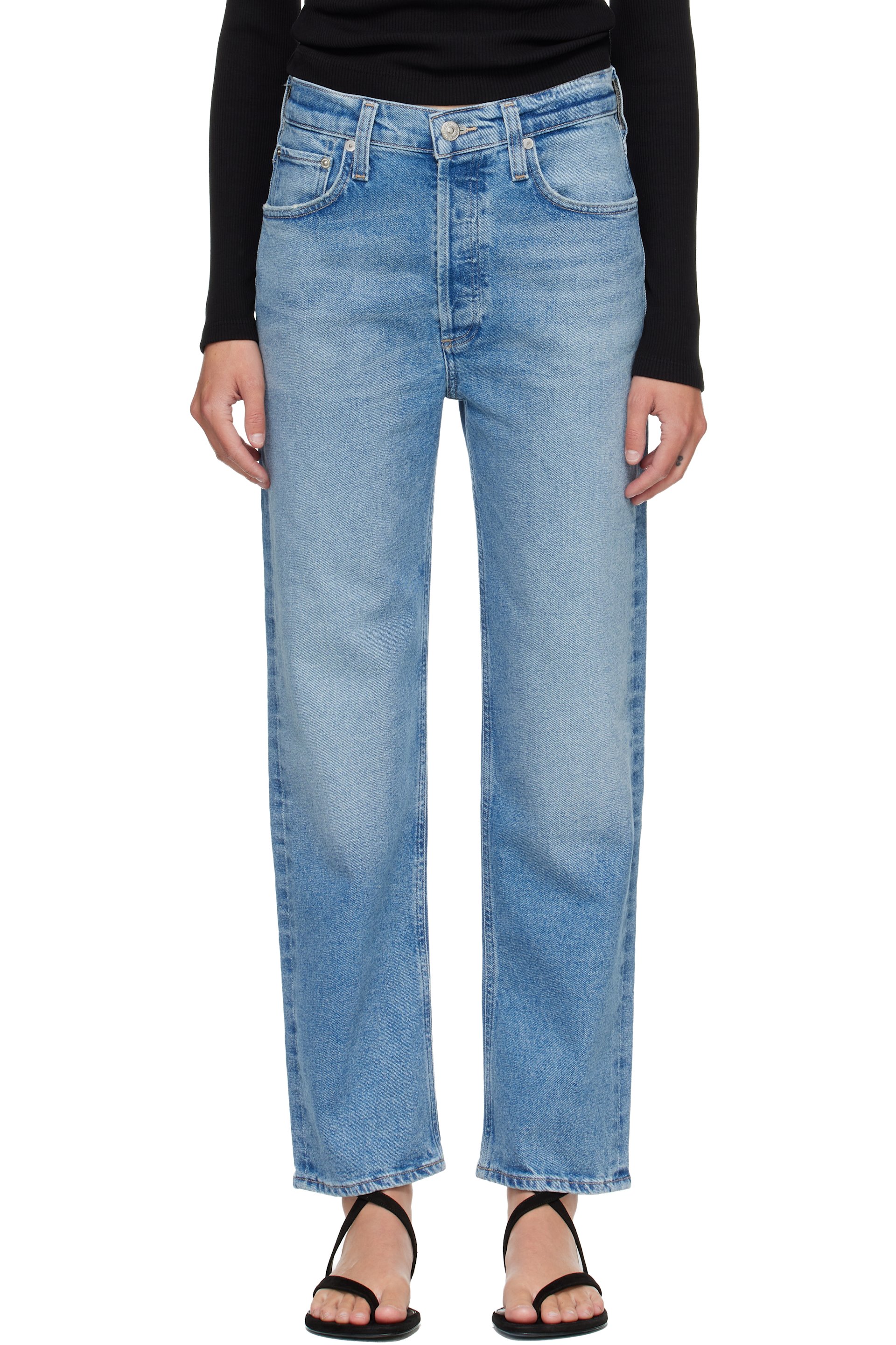 Citizens of Humanity - Blue Delfina Straight Jeans