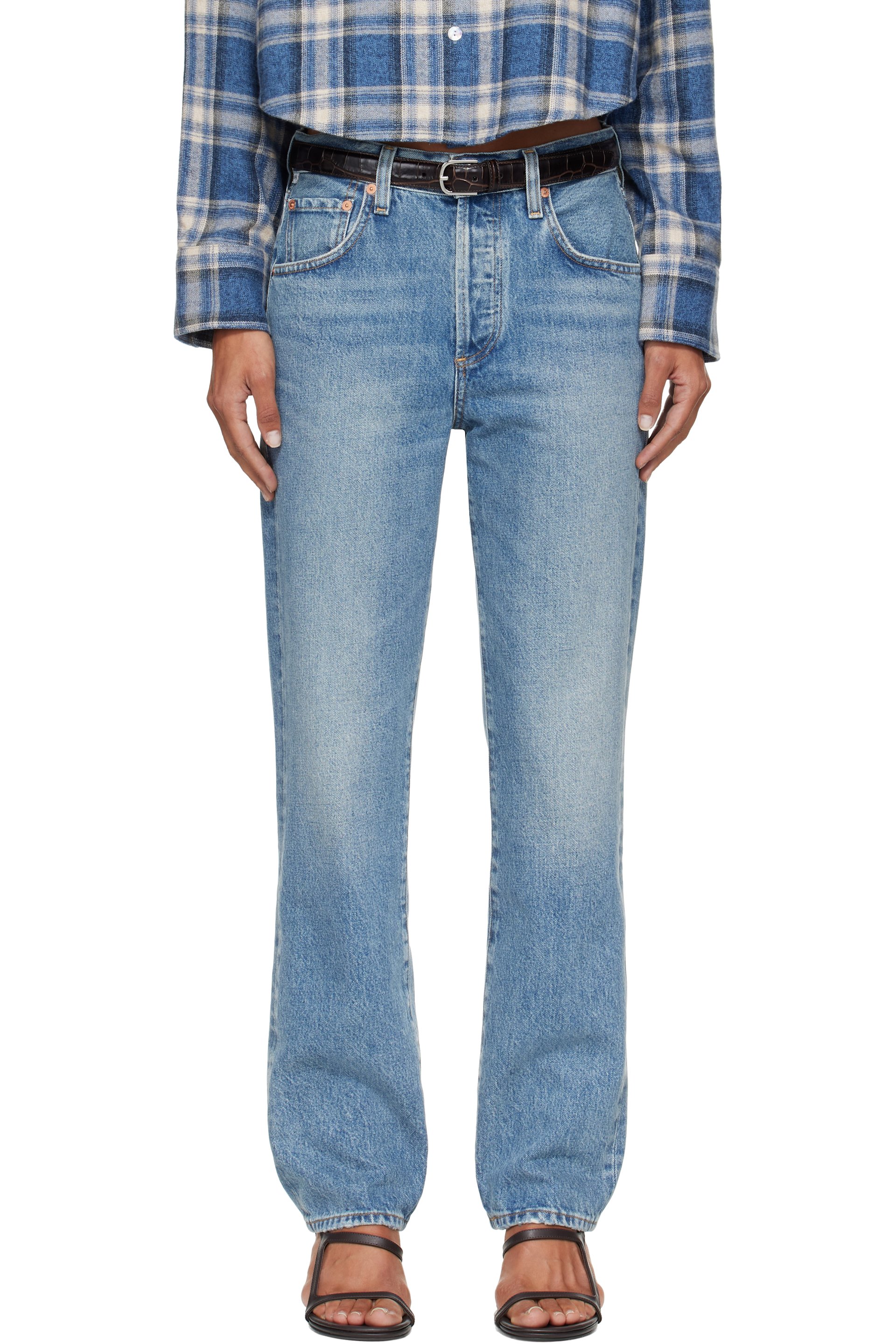Citizens of Humanity - Blue 90s High Rise Straight Jeans