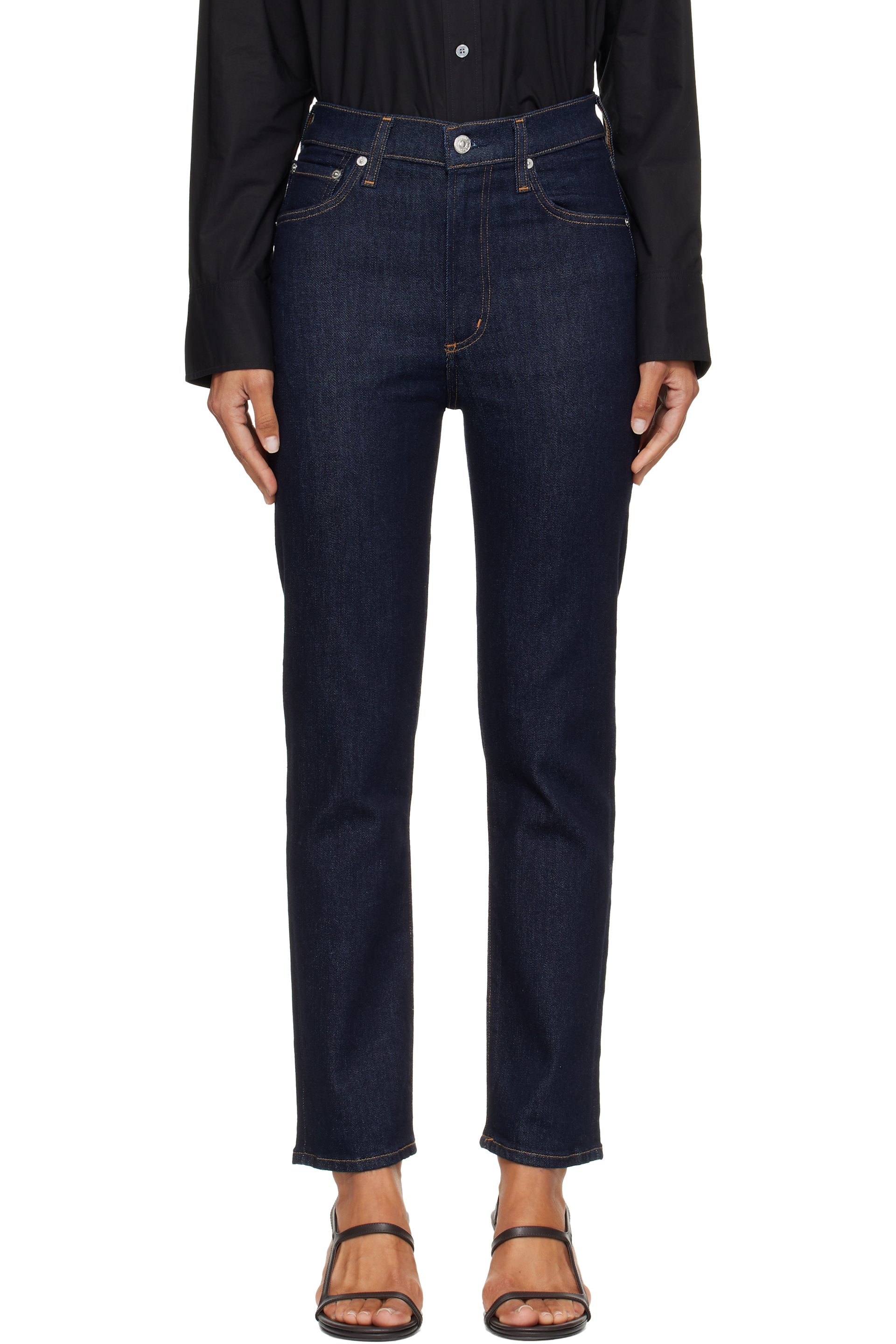 Citizens of Humanity - Navy Caia Straight Jeans