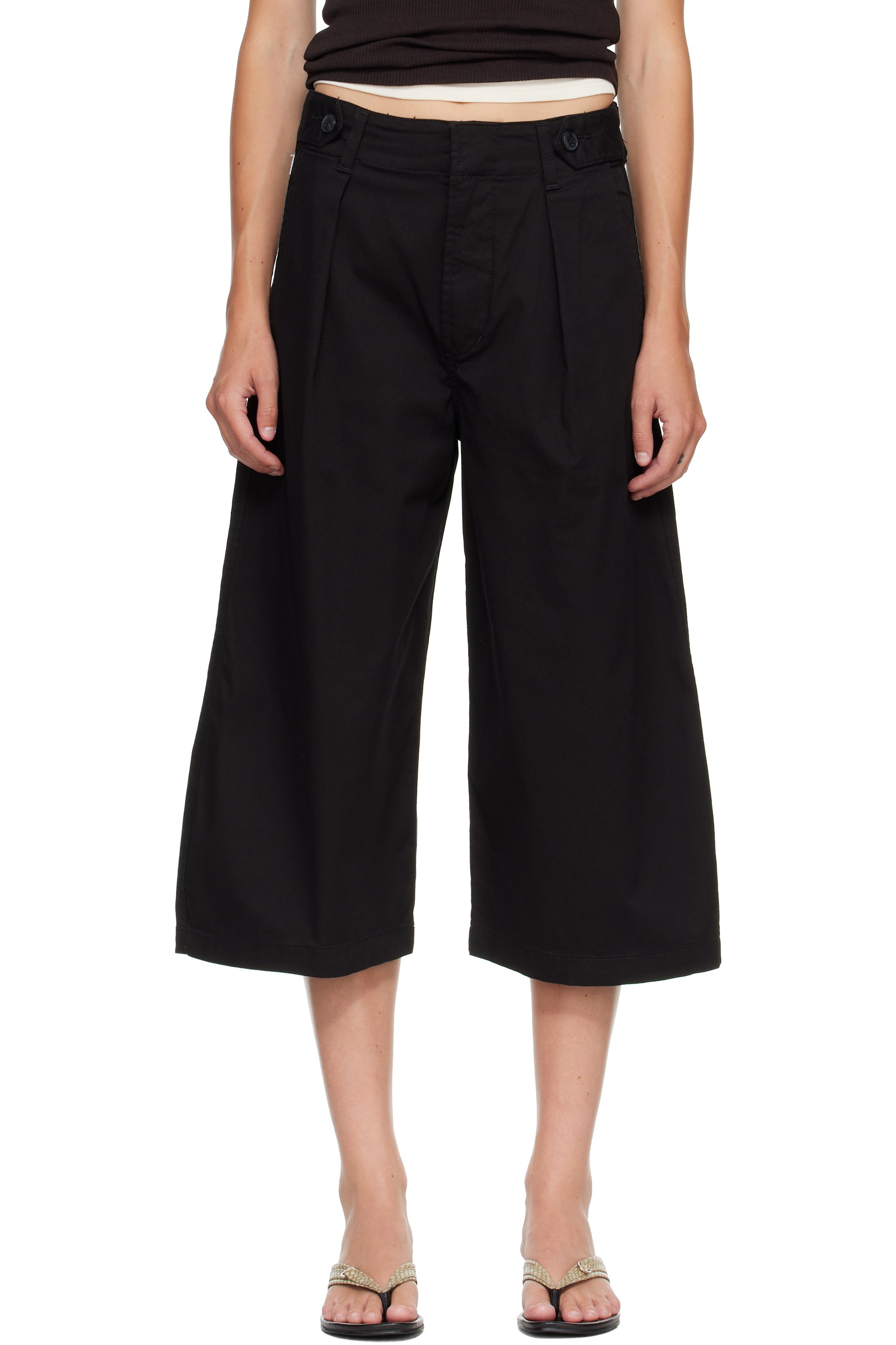 Citizens of Humanity - Black Cocoon Culotte Trousers