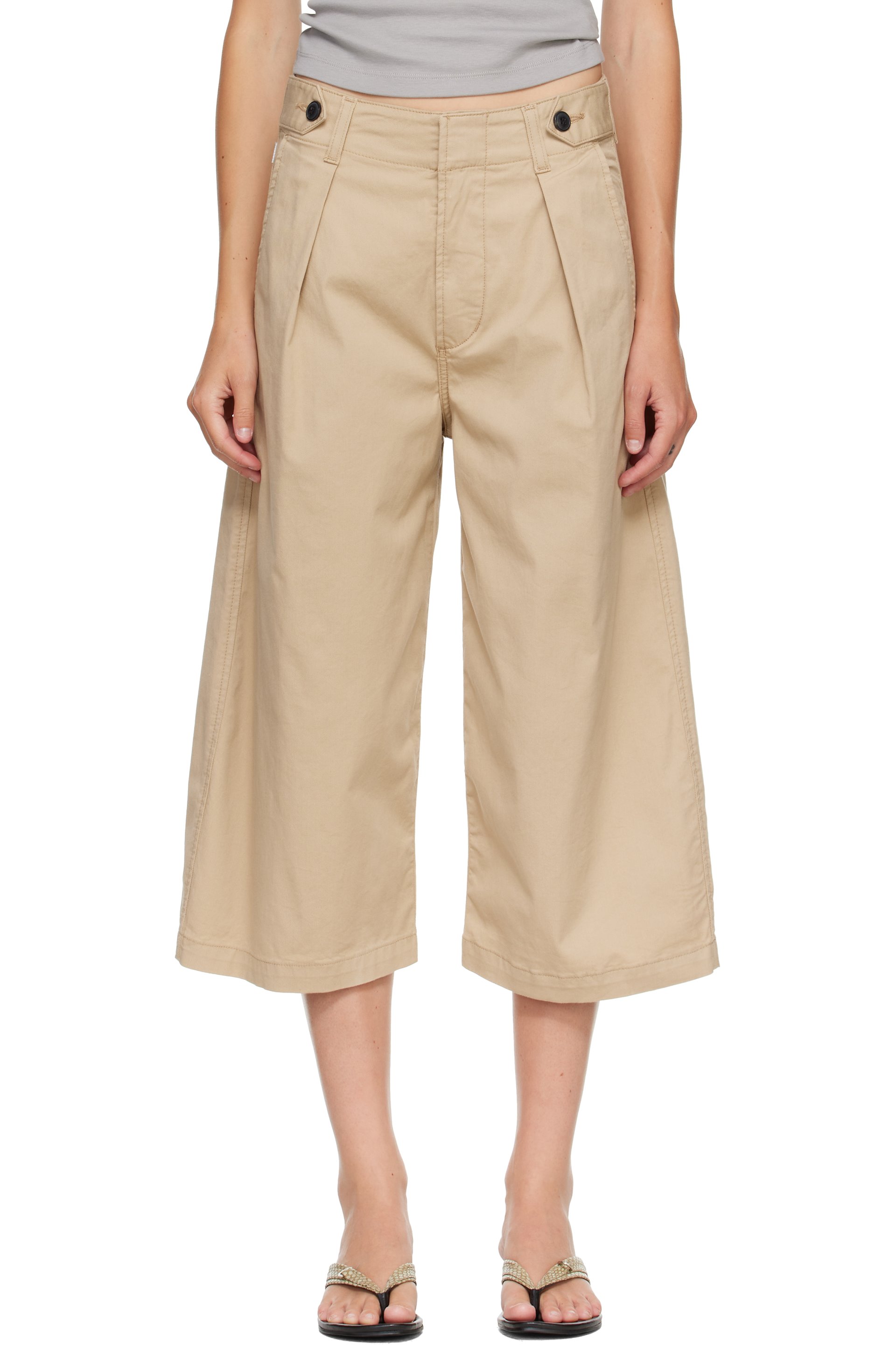 Citizens of Humanity - Beige Cocoon Culotte Trousers