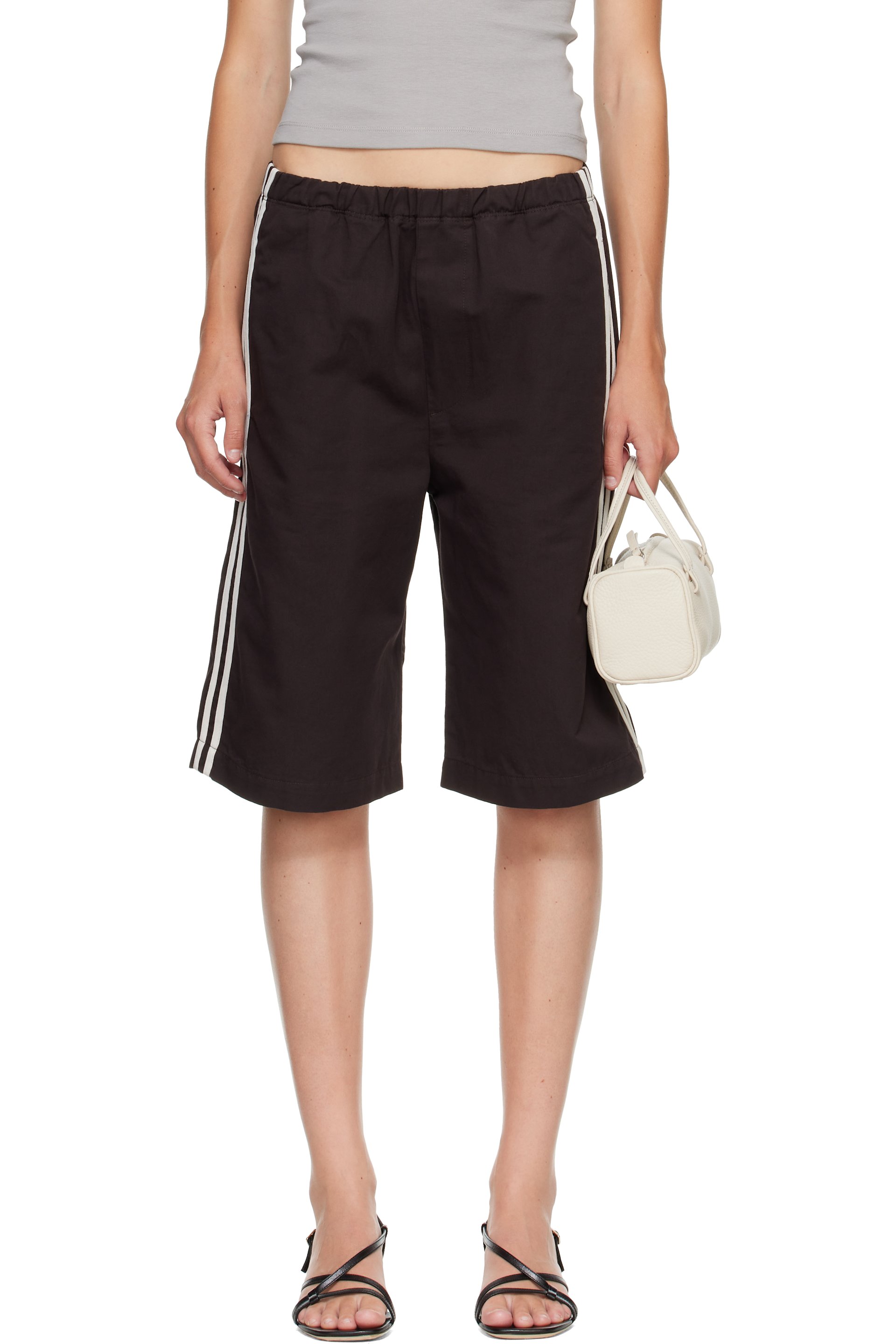 Citizens of Humanity - Brown Anais Pull On Track Shorts
