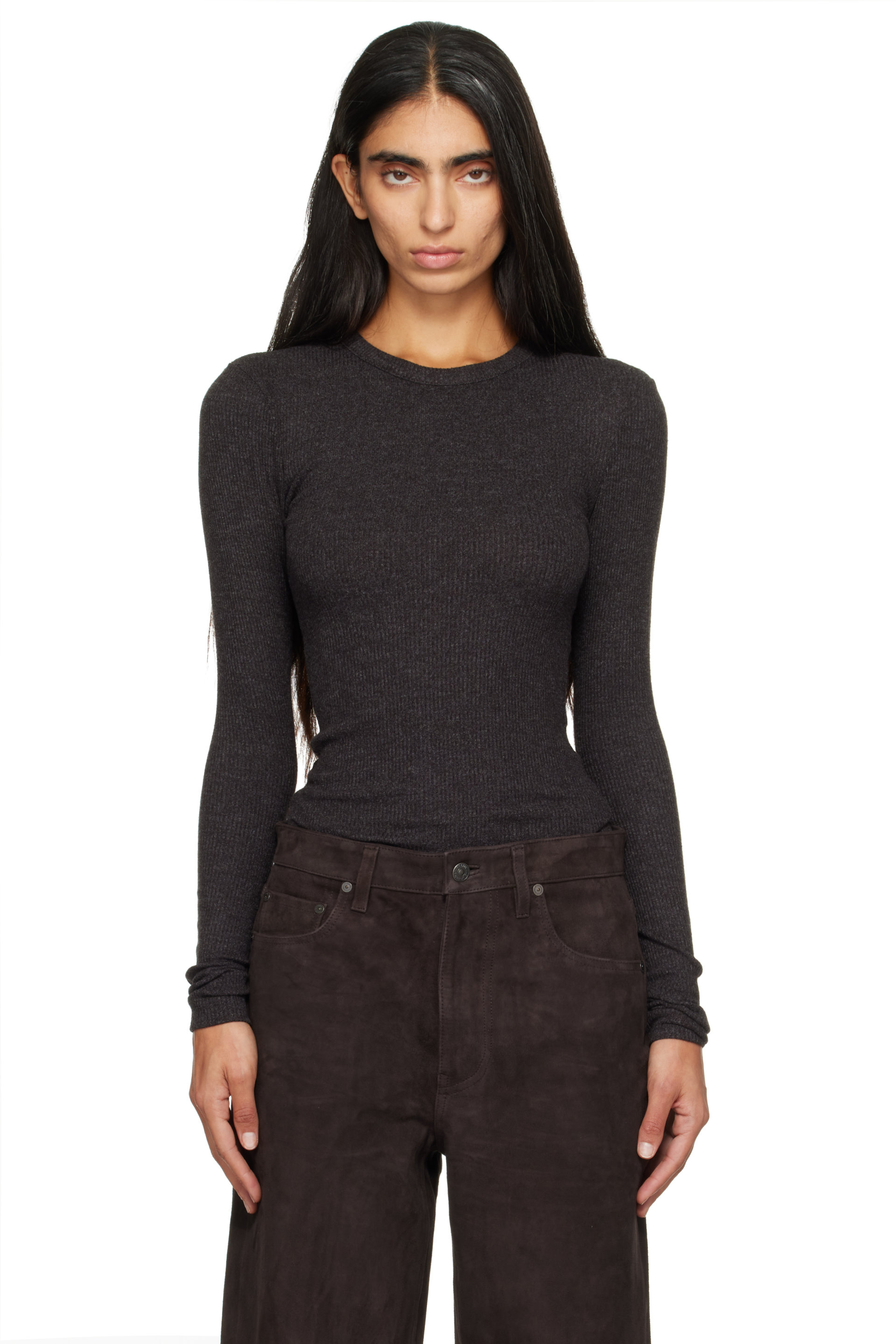 Citizens of Humanity - Brown Bina Crewneck T-shirt
