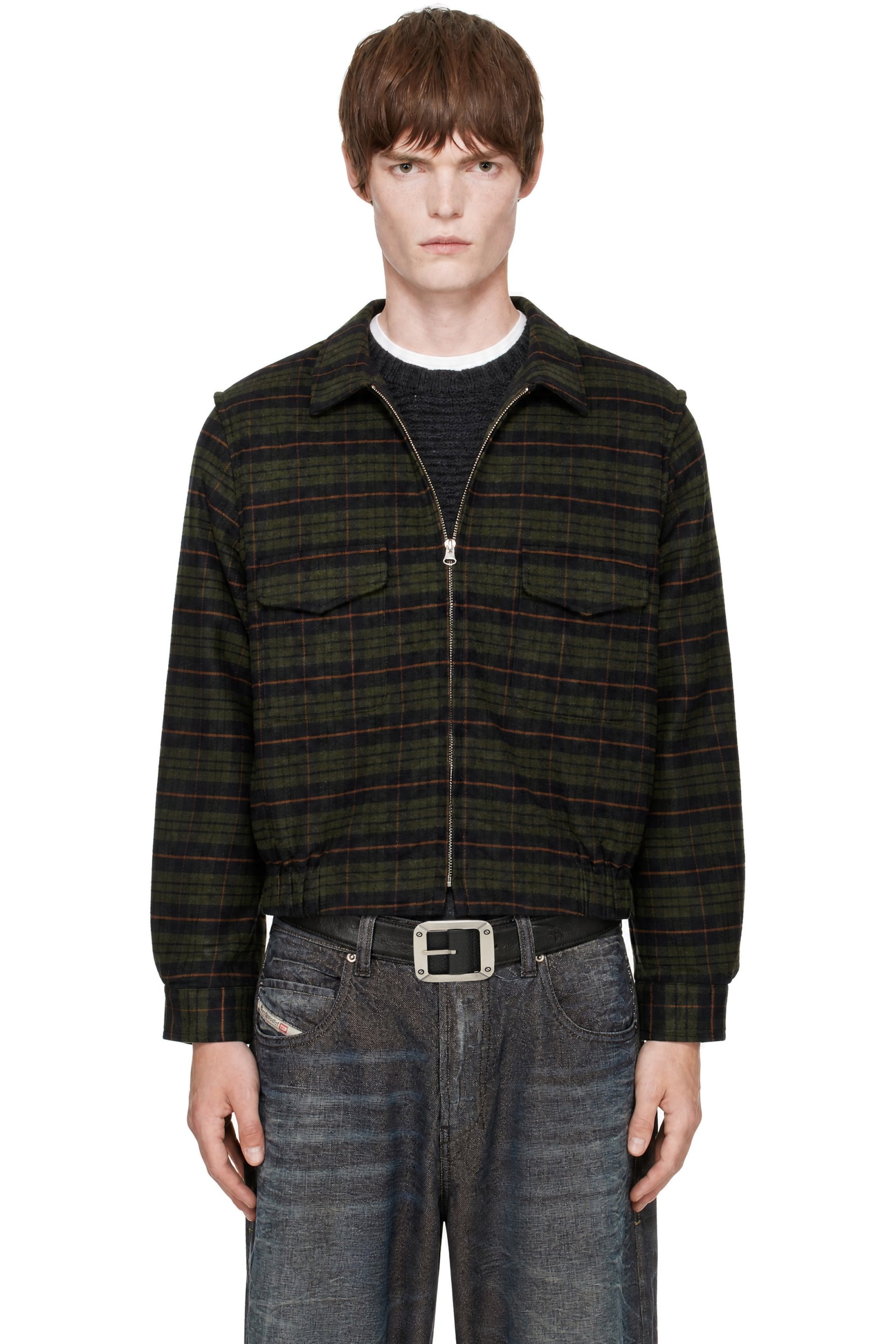 Carne Bollente - Green Stay Plaid Jacket