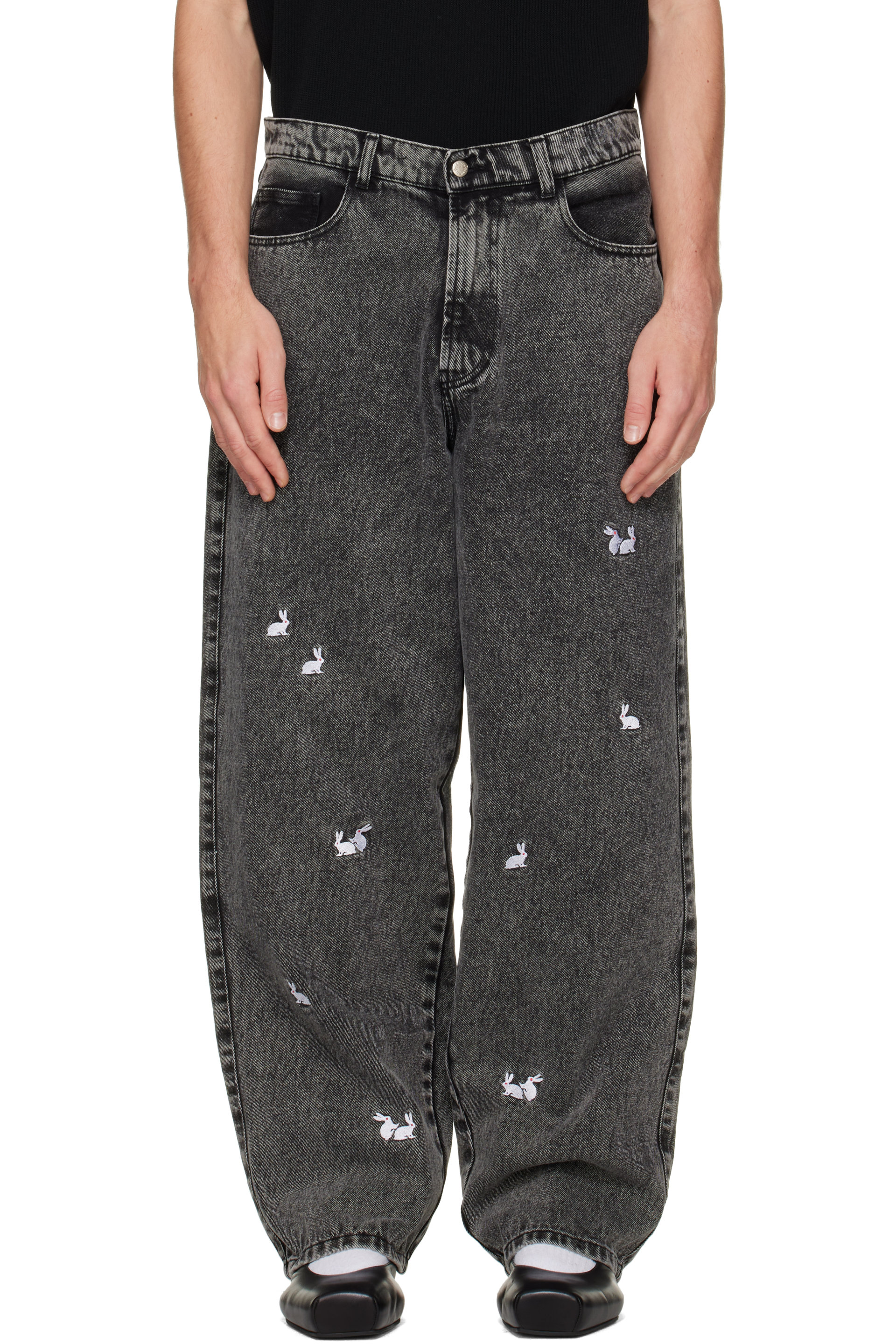 Carne Bollente - Gray 'A Billionhare' Jeans