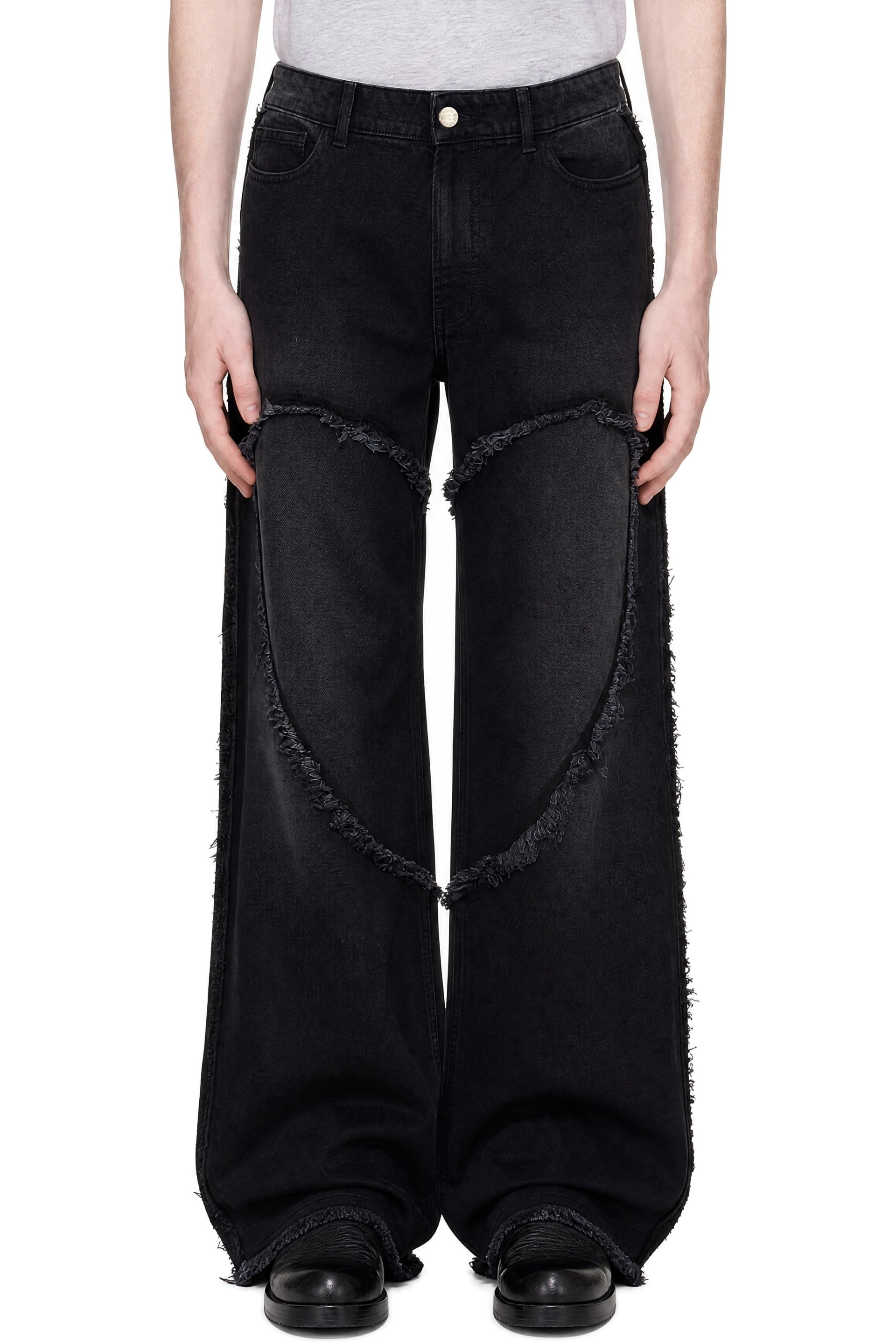 Carne Bollente - SSENSE Exclusive Black Love Pants Live On Jeans