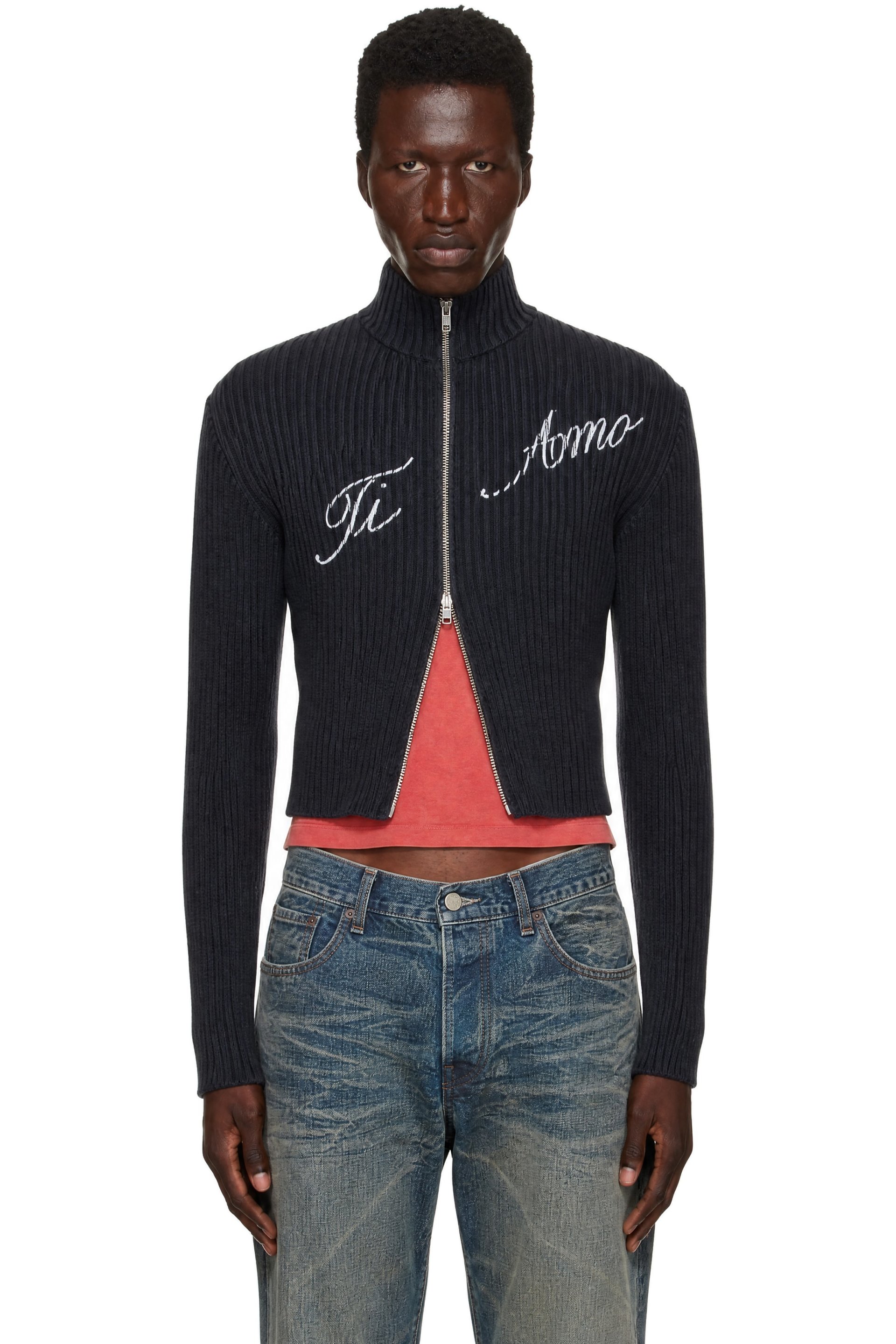 Carne Bollente - Gray 'Tell Me Ti Amo' Cardigan