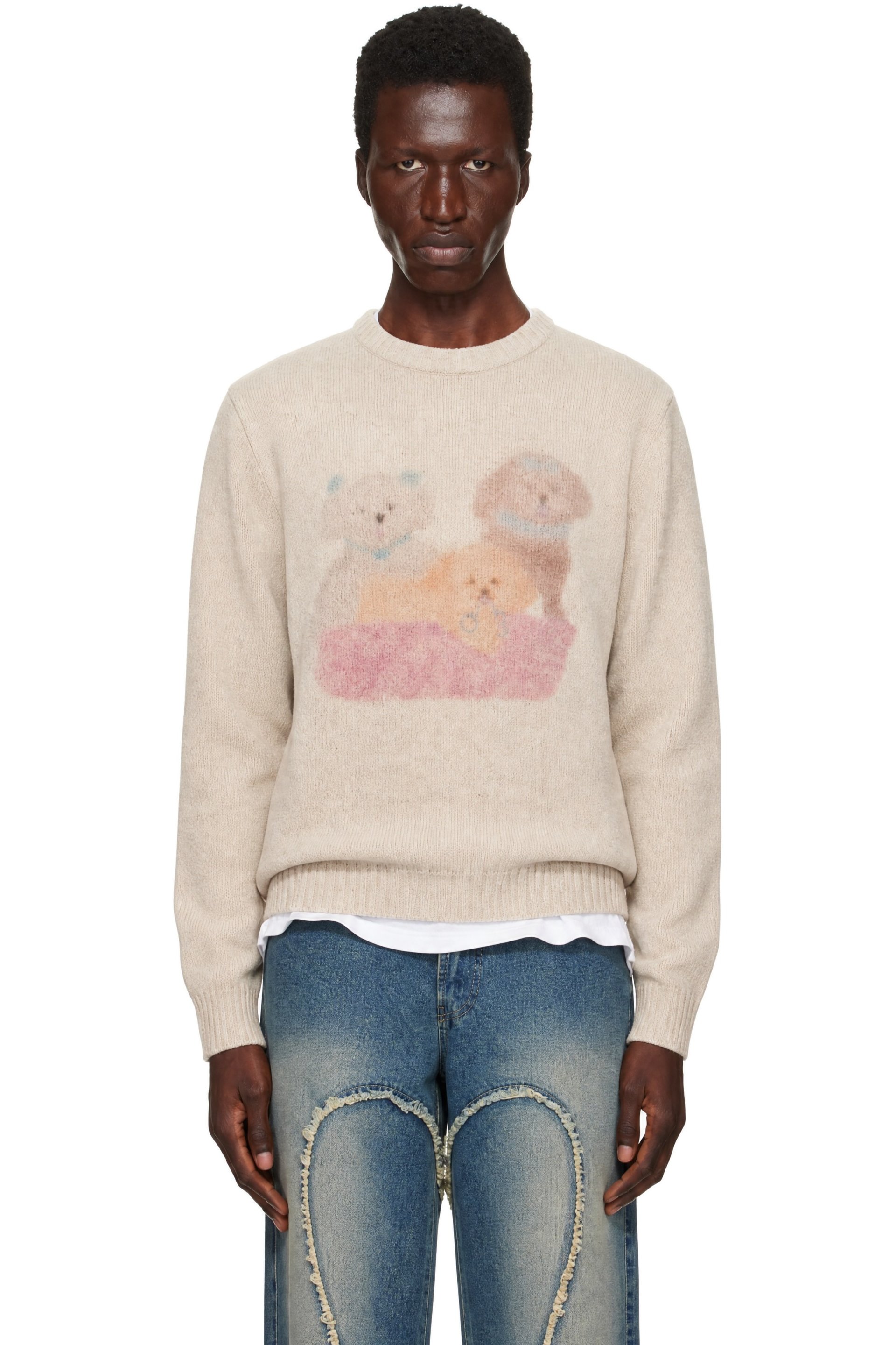 Carne Bollente - Beige Carne Kennel Club Sweater