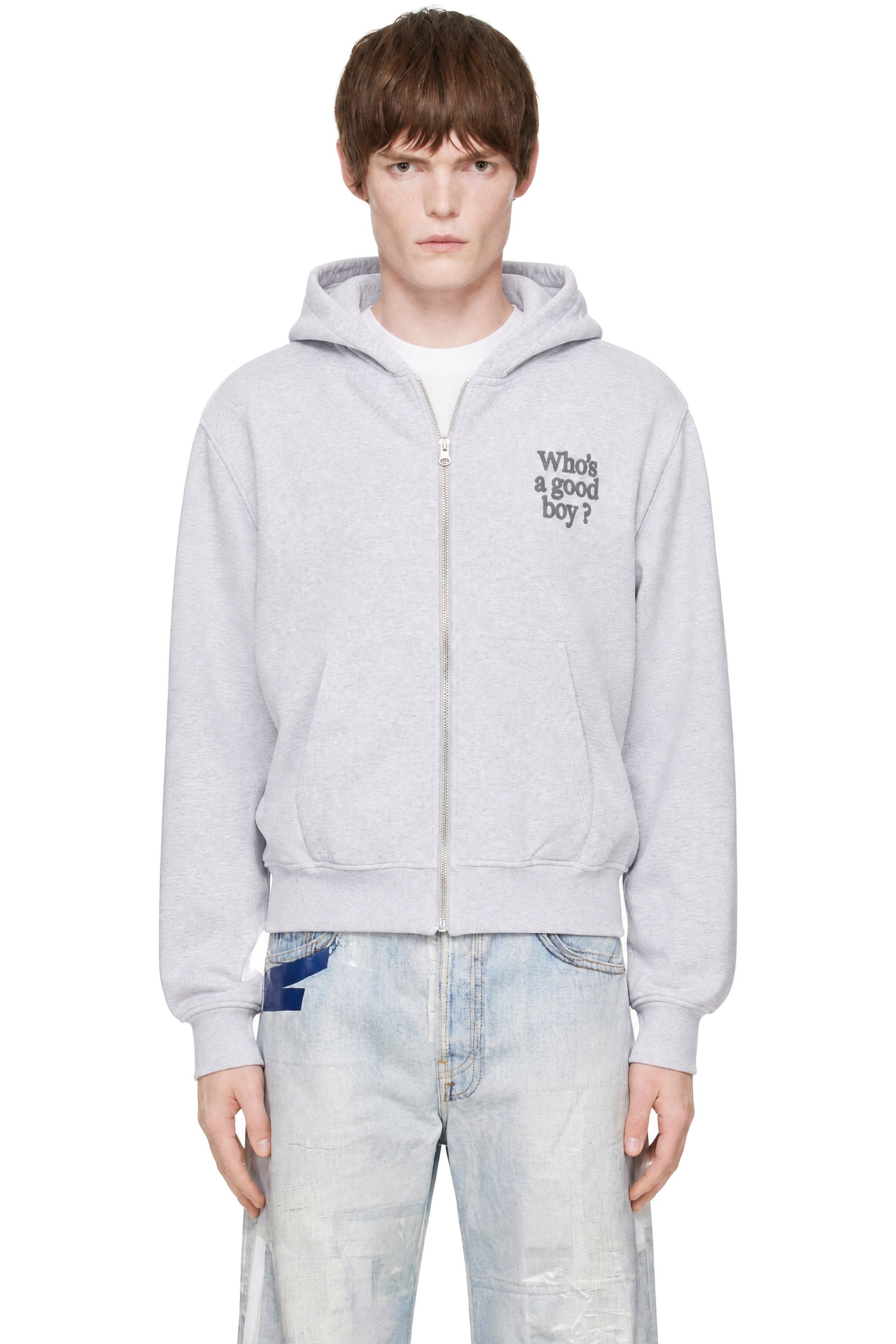 Carne Bollente - Gray 'Who's a Good Boy?' Hoodie