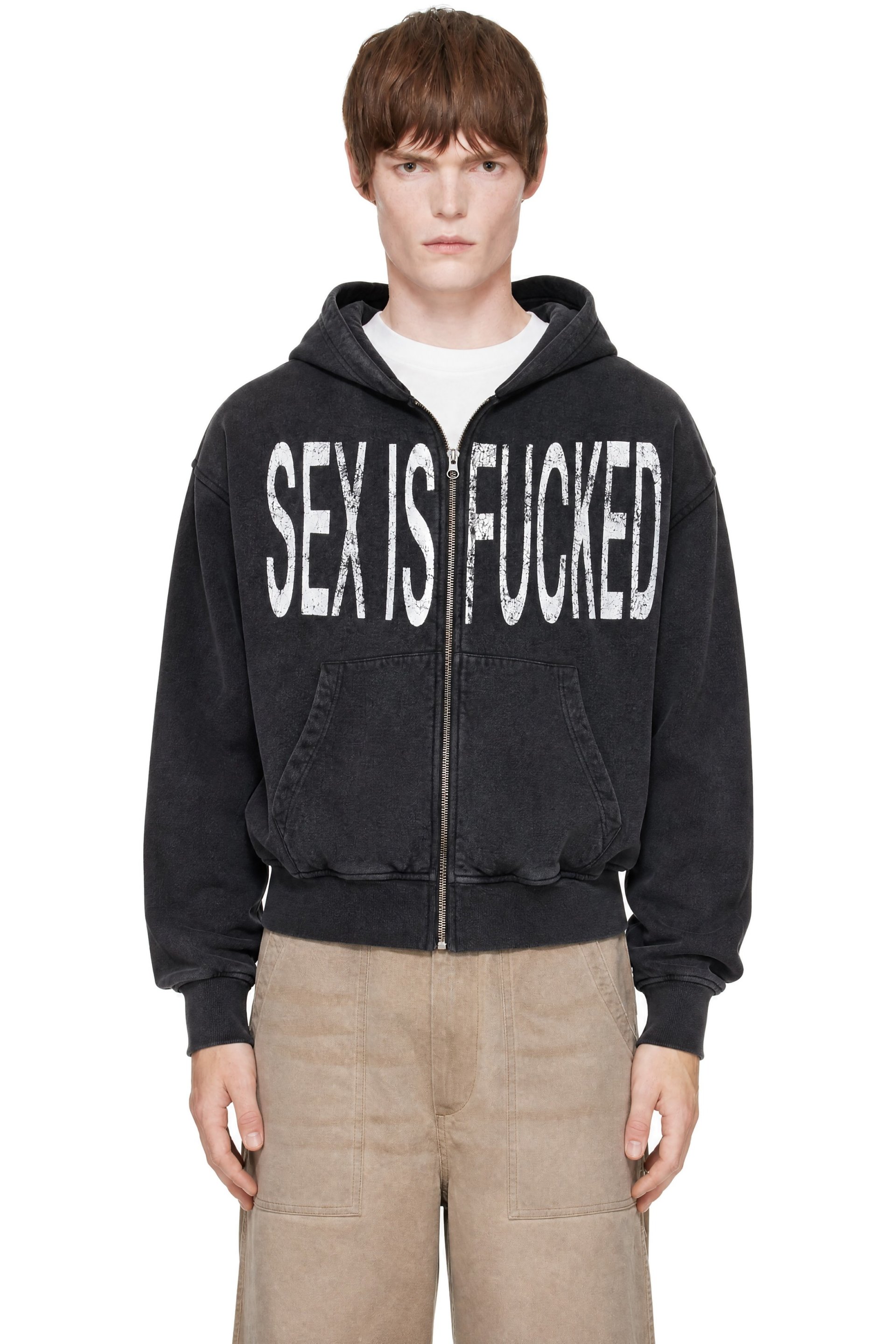 Carne Bollente - Black Censor Me Baby Hoodie