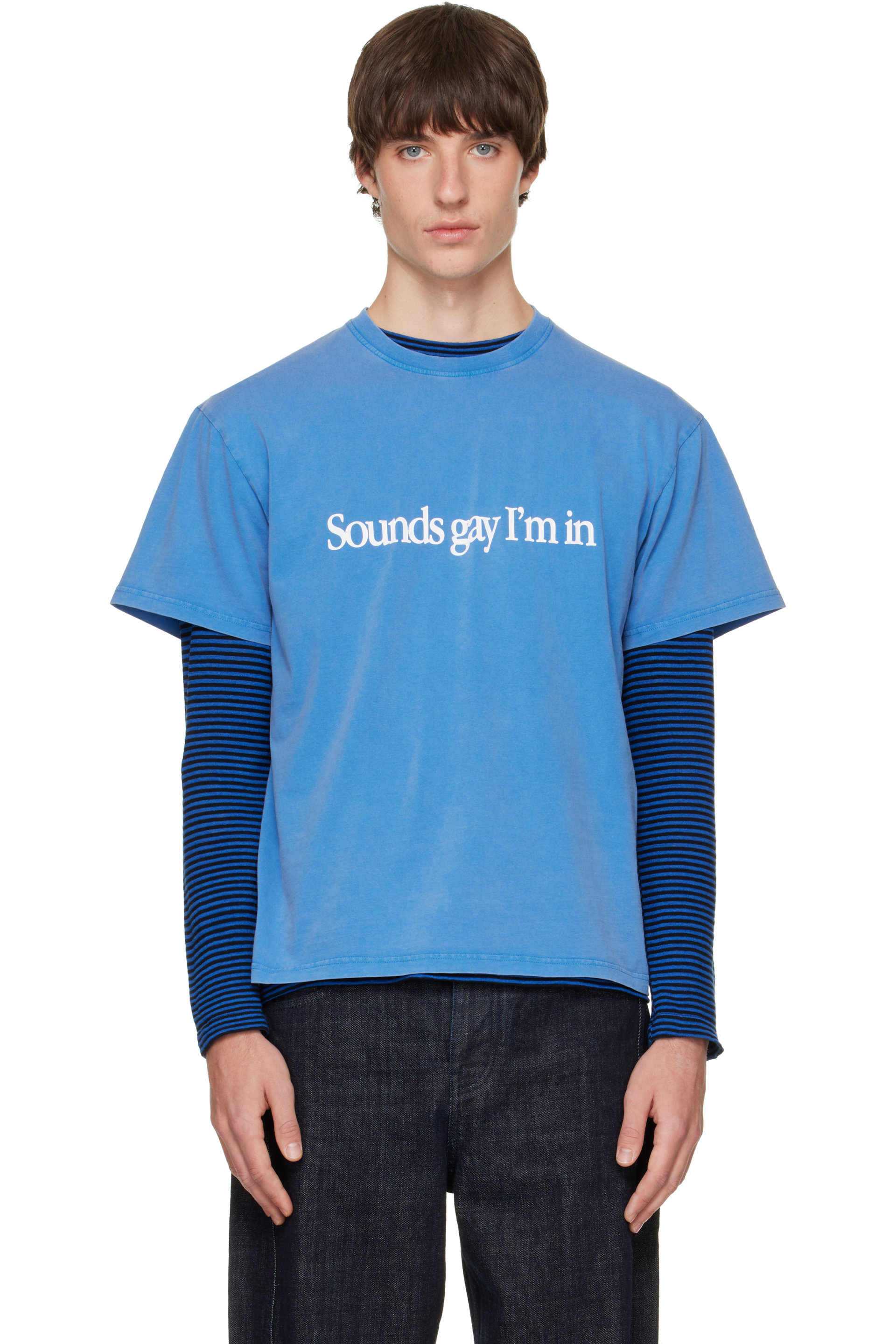 Carne Bollente - Blue Simply Sounds Gay T-shirt