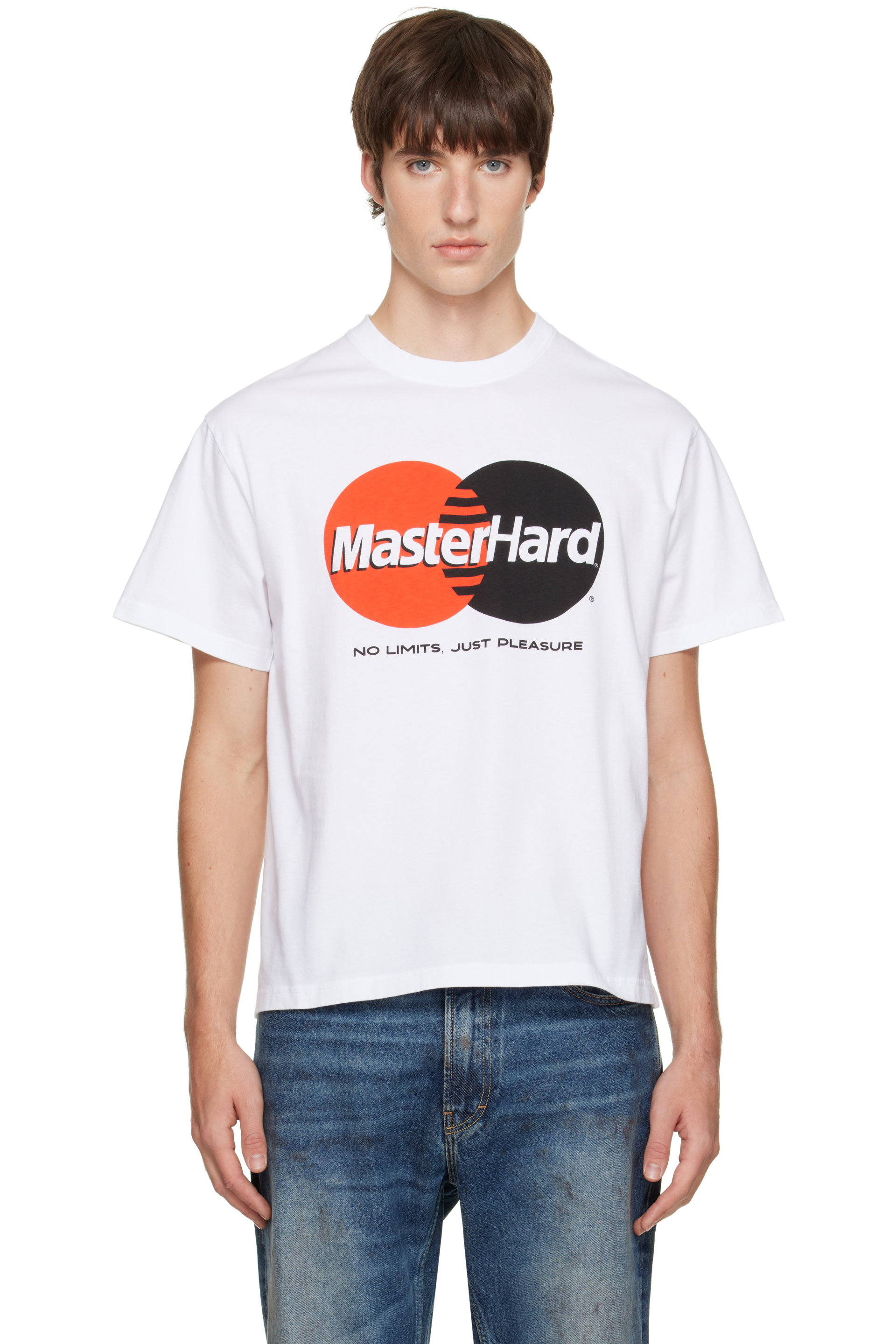 Carne Bollente - White Graphic 'MasterHard' T-shirt