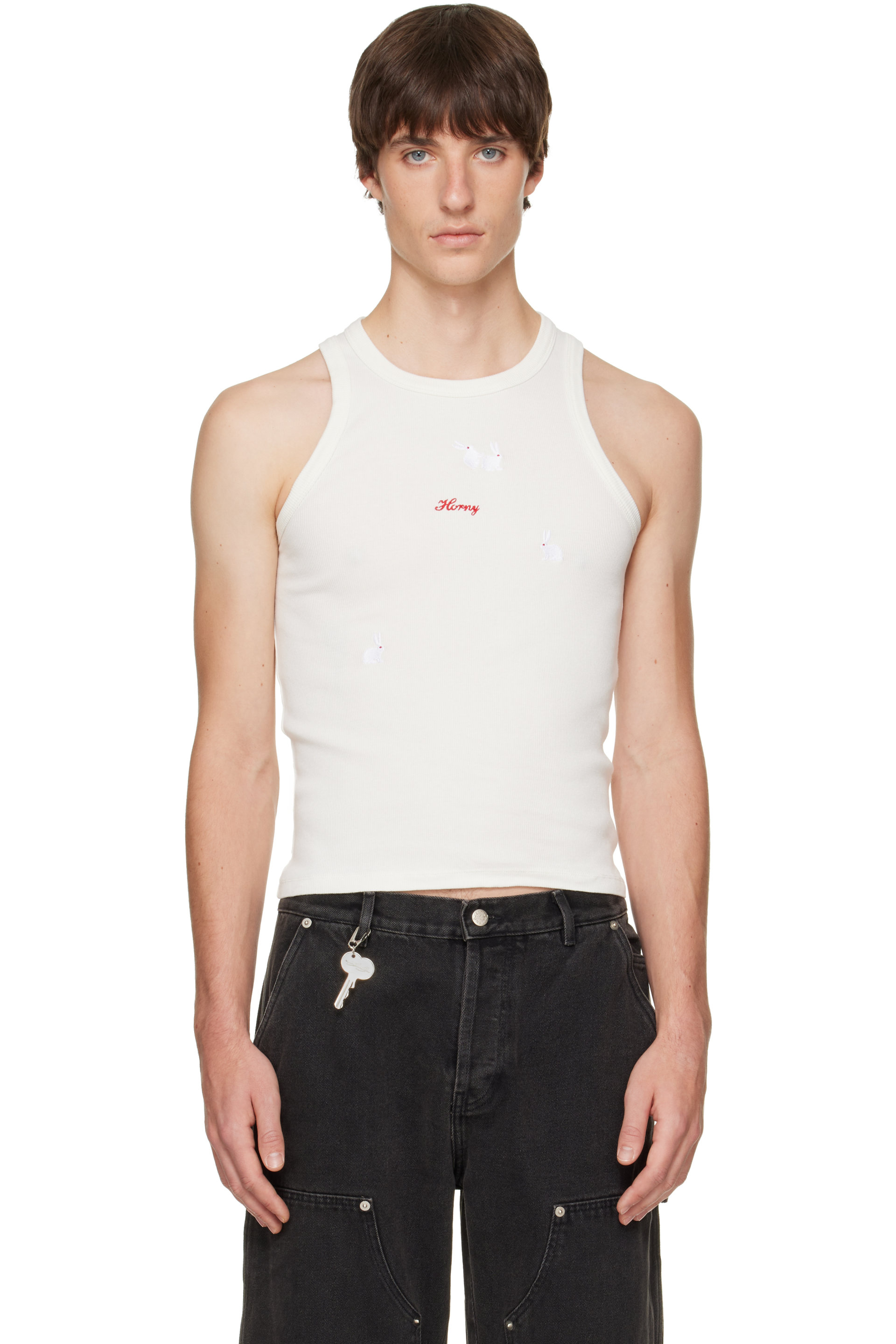 Carne Bollente - White Titilation Tank Top