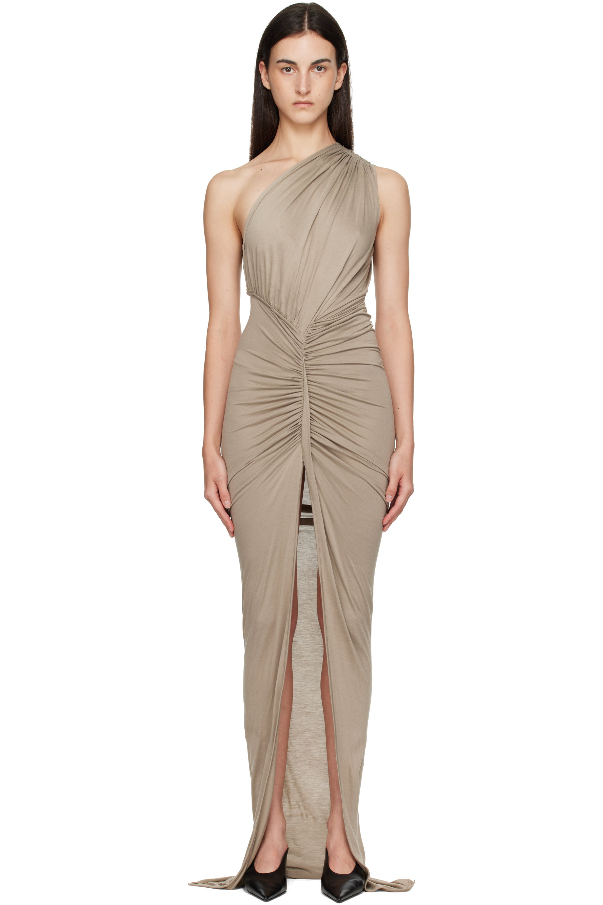Rick Owens Lilies - 灰色 Tower Avra 连衣裙