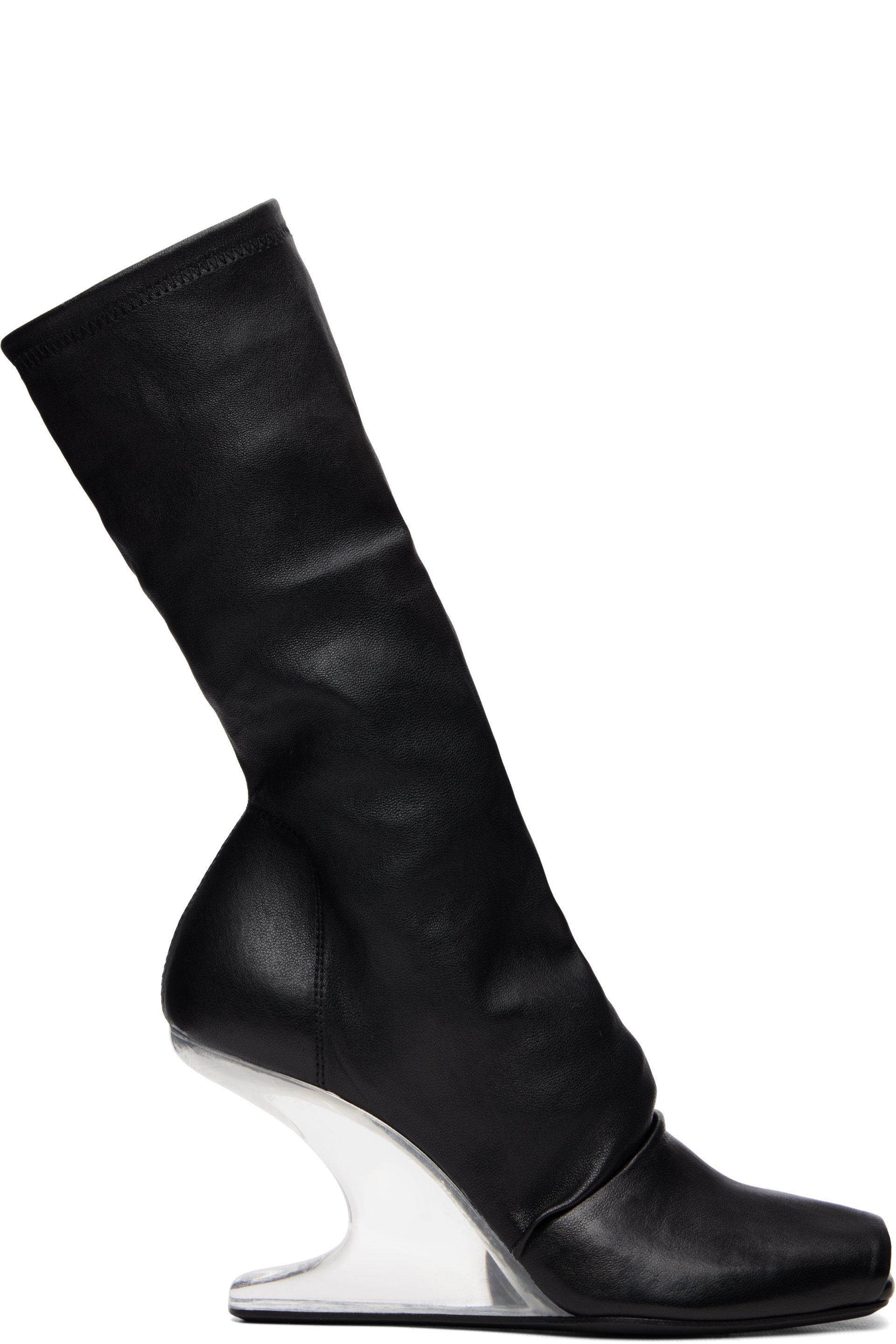 Rick Owens Lilies - Black Tower Cantilever 8 Boots