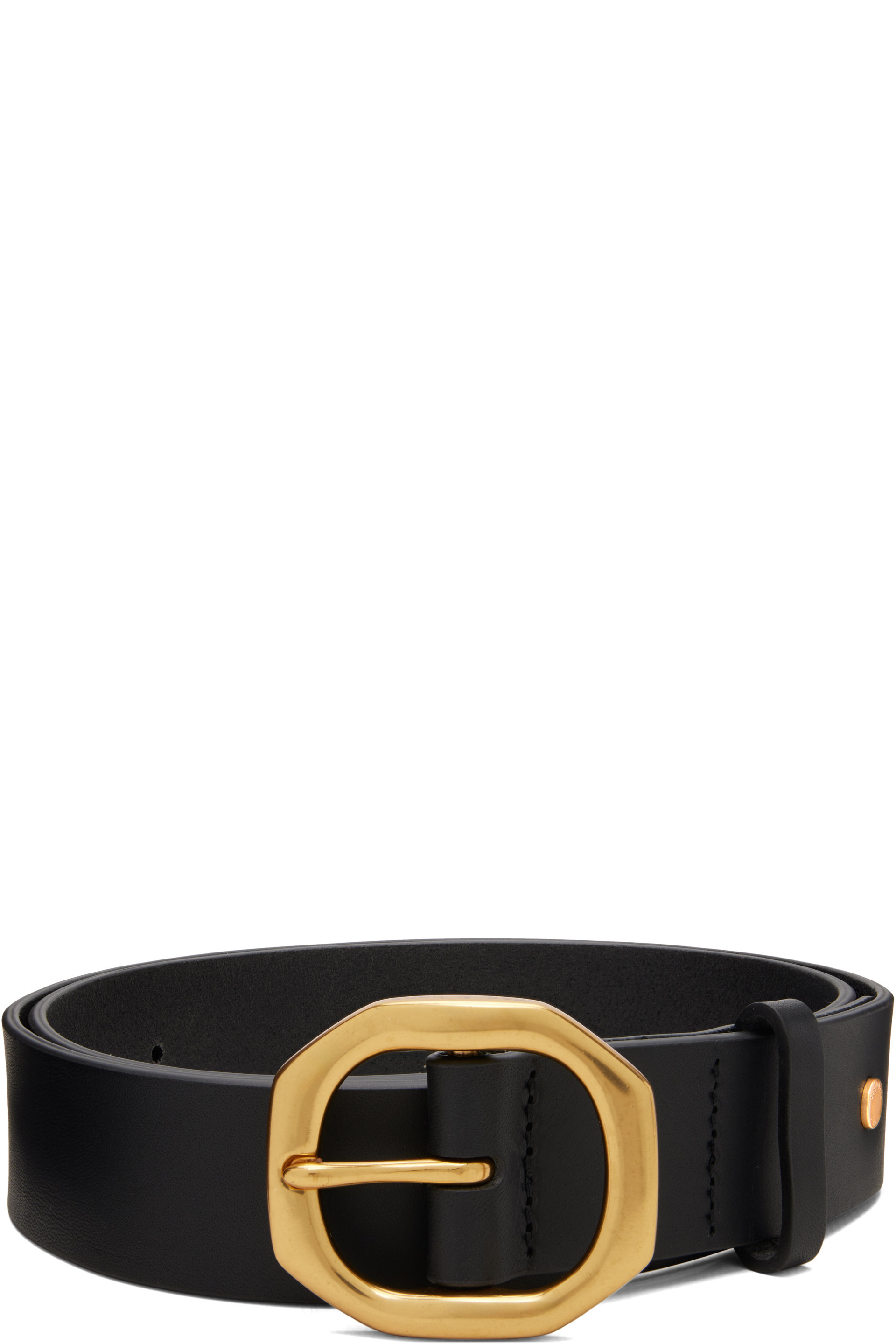 rag & bone - Ceinture Audrey noire en cuir