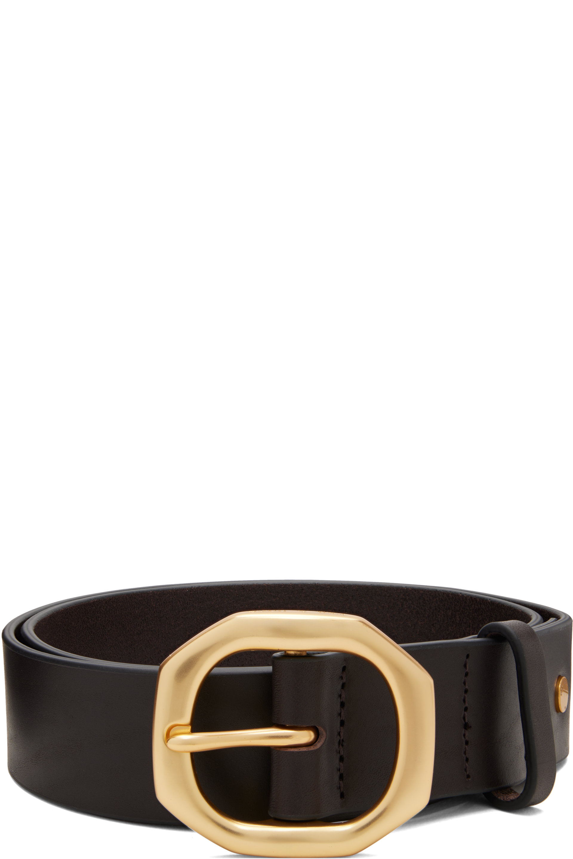 rag & bone - Ceinture Audrey brune en cuir