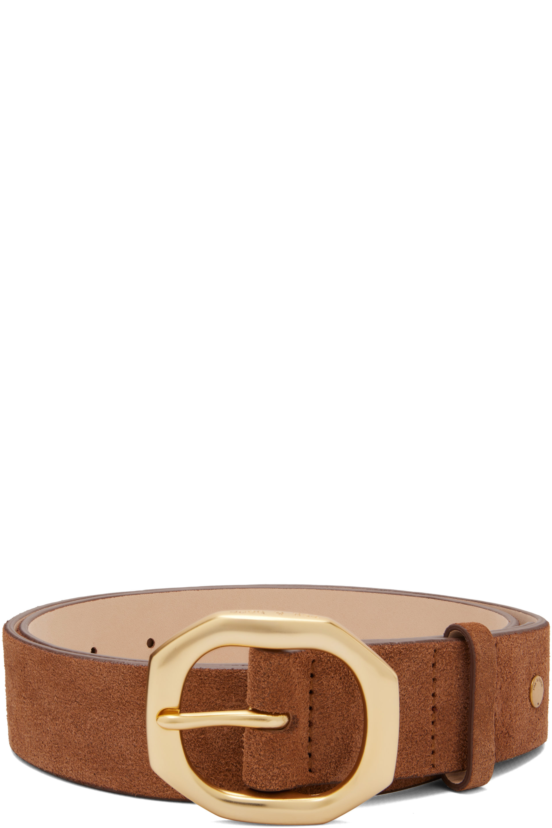 rag & bone - Ceinture Audrey brune en suède