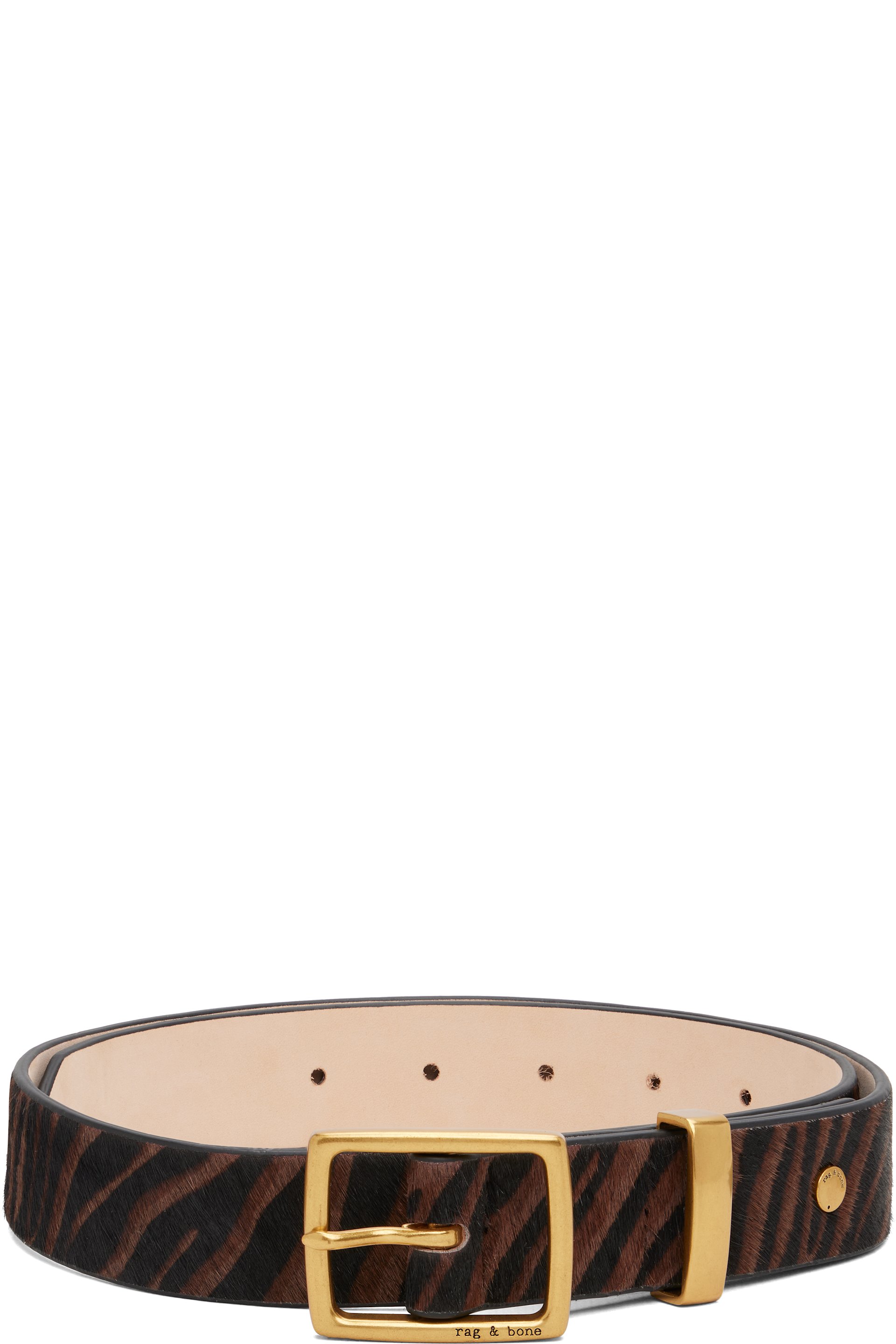 rag & bone - Brown X Boyfriend Calf Hair Belt