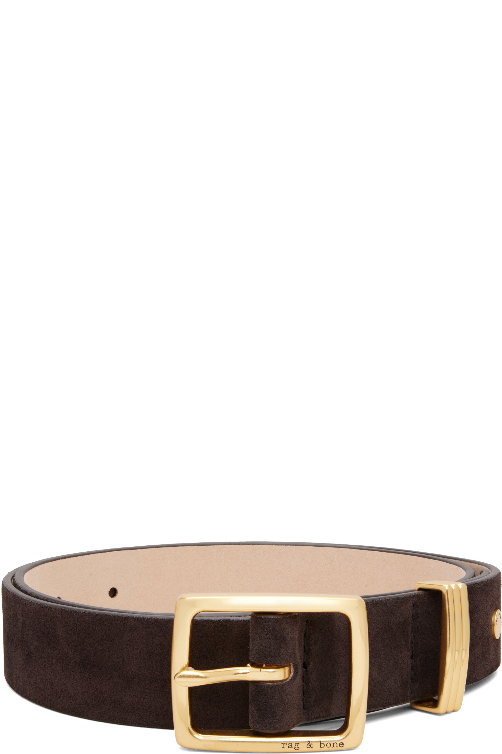 rag & bone - Ceinture X Boyfriend 2.0 brune en suède