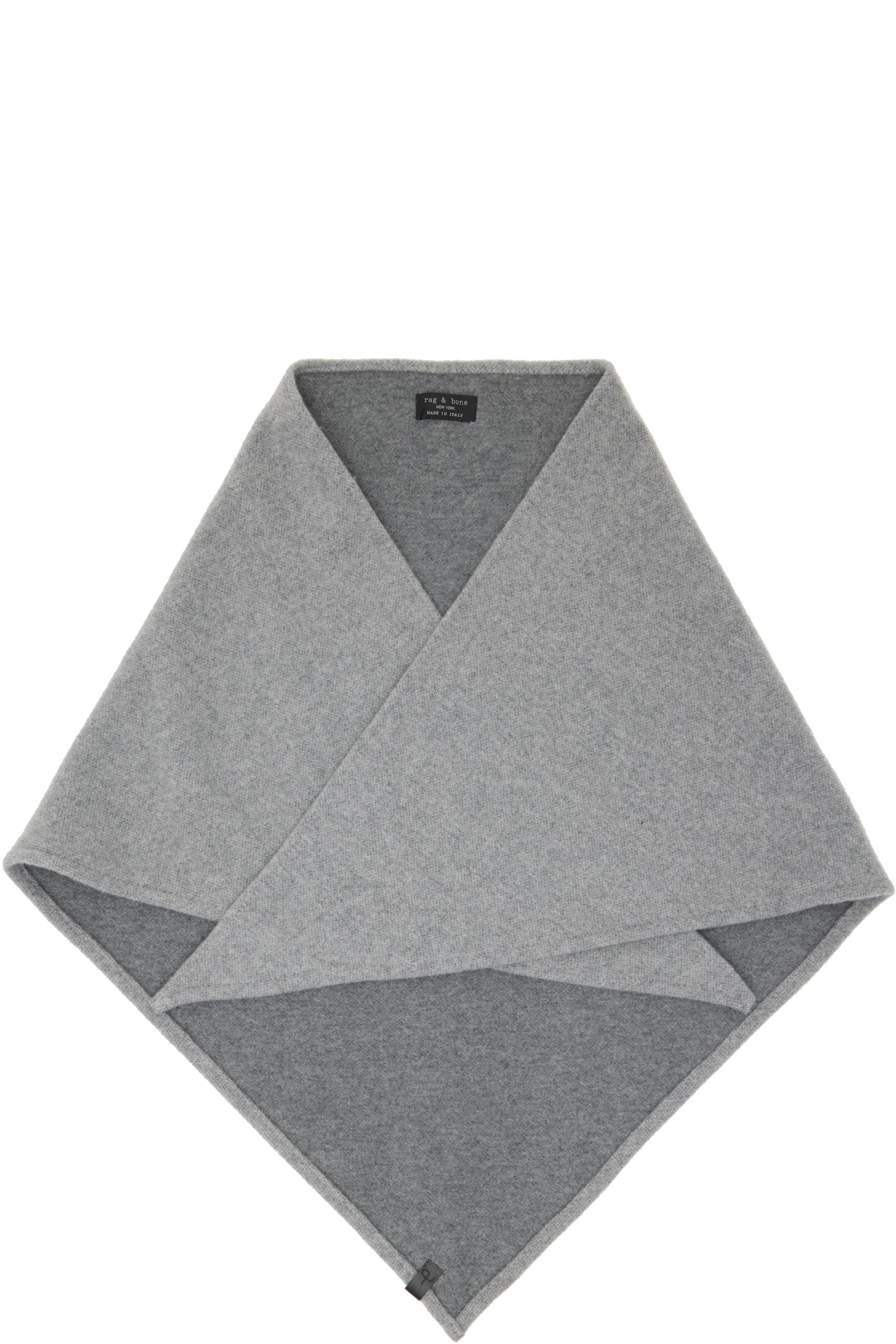 rag & bone - Châle triangulaire réversible Kristie gris