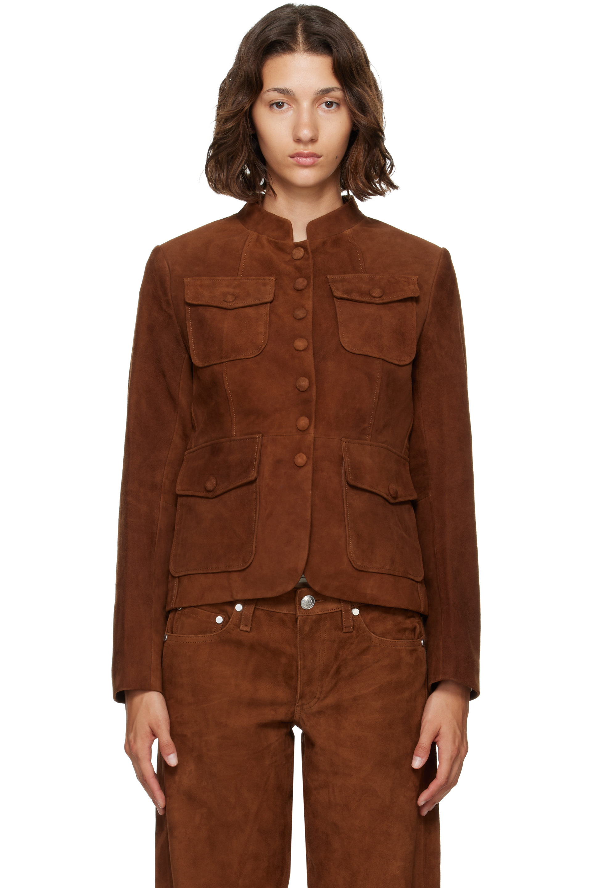 rag & bone - Brown Mercer Suede Jacket