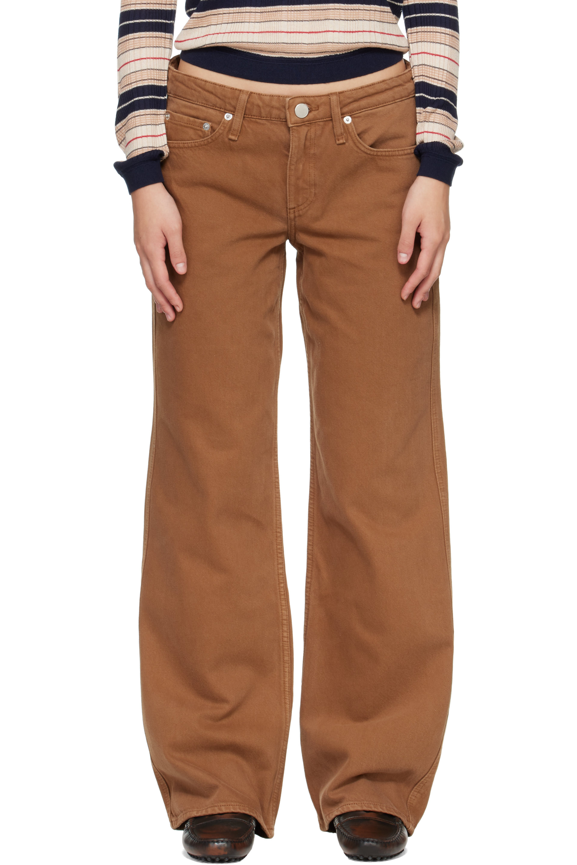 rag & bone - Brown Cam Straight Jeans