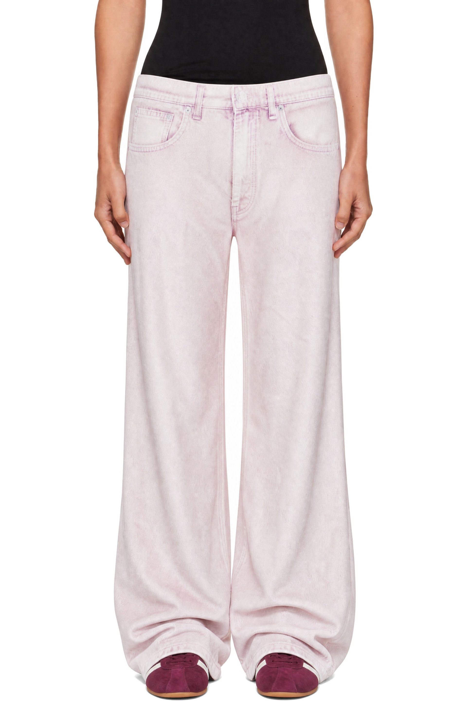 rag & bone - Pink Miramar Wide-Leg Trousers