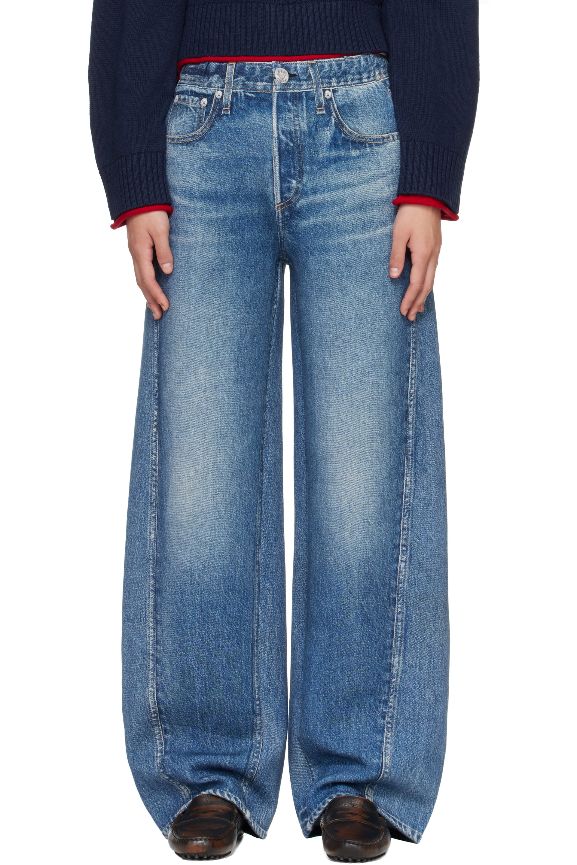 rag & bone - Blue Miramar Mallow Trousers