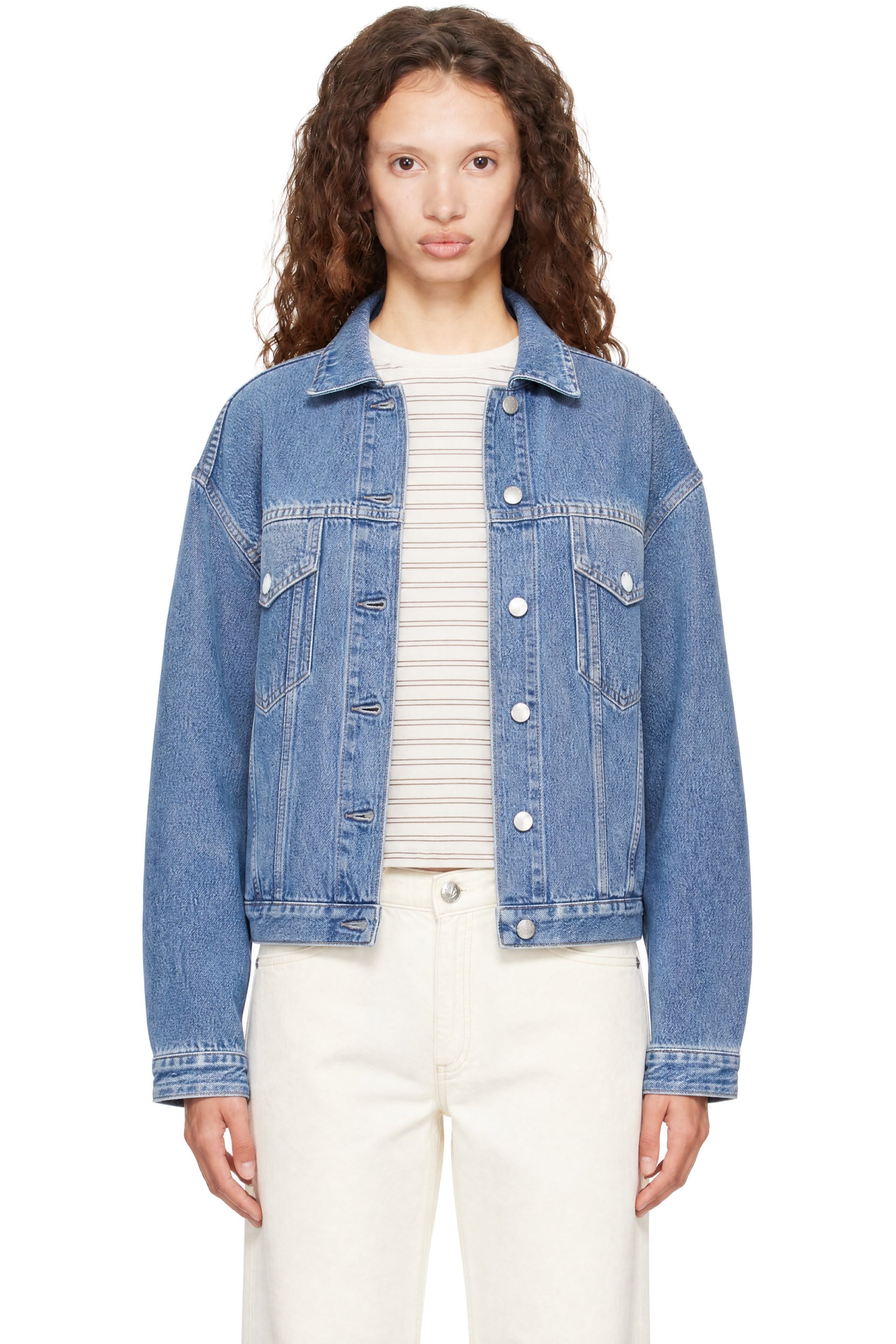 rag & bone - Blue rb Miramar Mallow Trucker Jacket