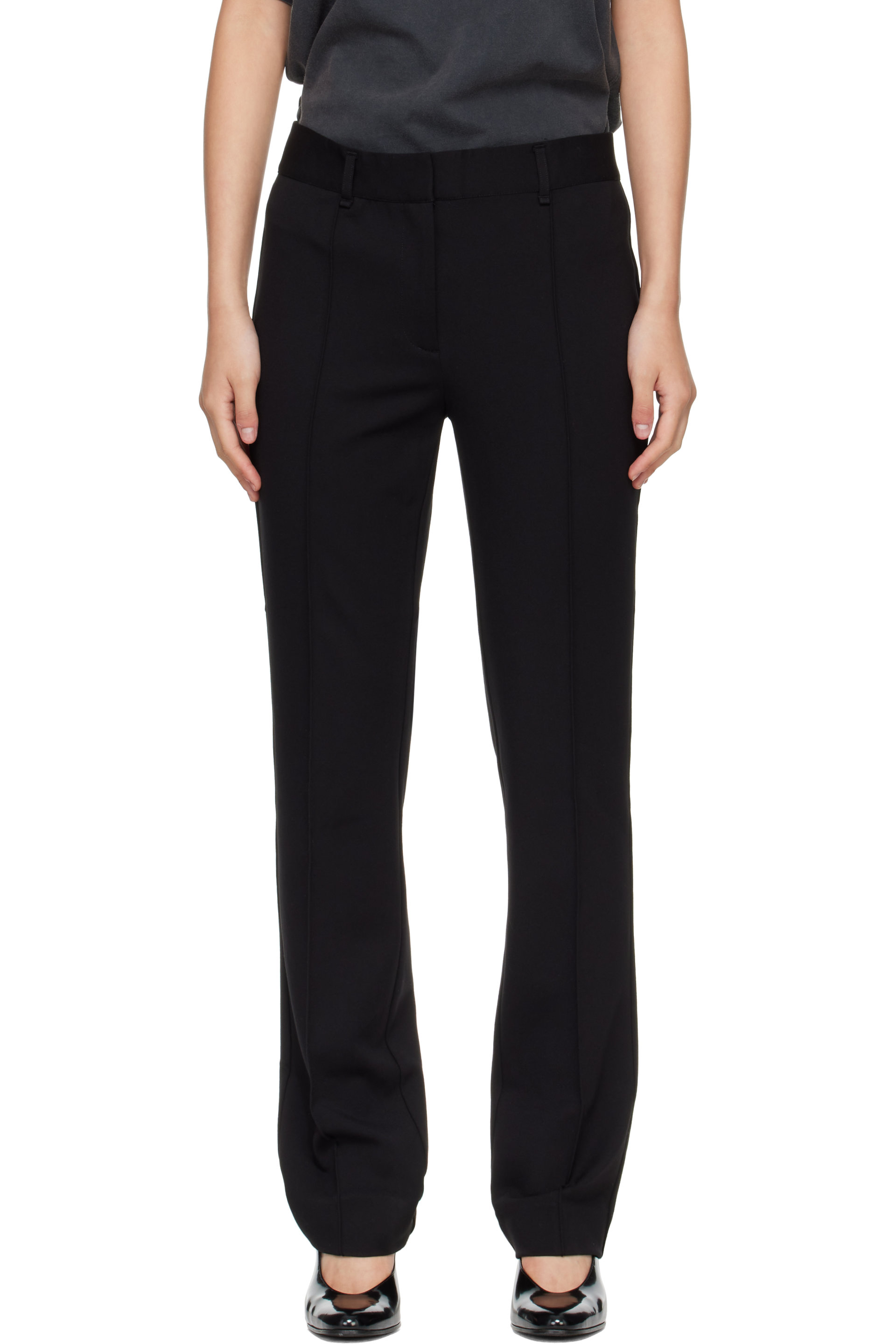 rag & bone - Black Sutton Ponte Cigarette Trousers